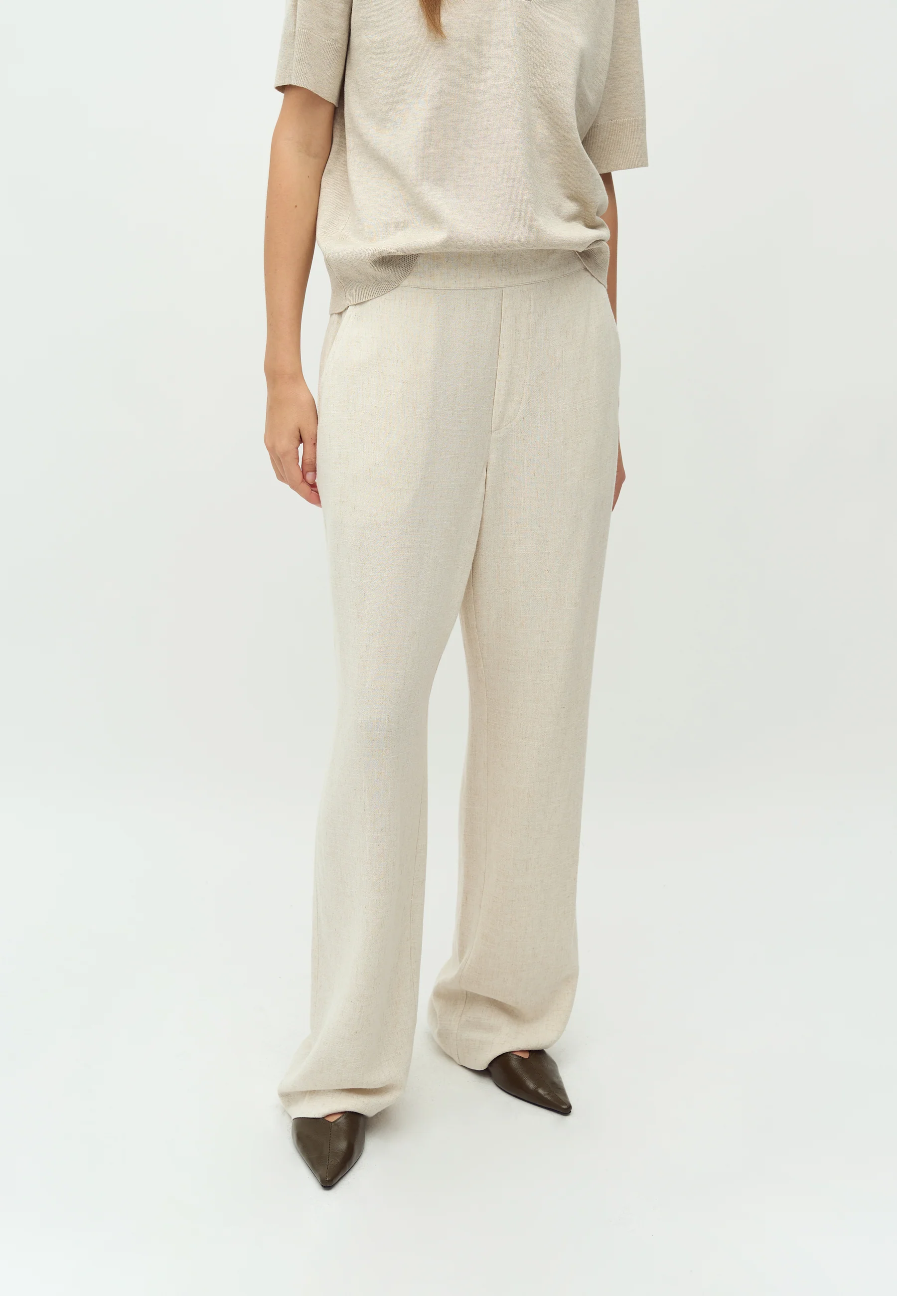 Emmett-M Trousers - Natural Beige - Image 2