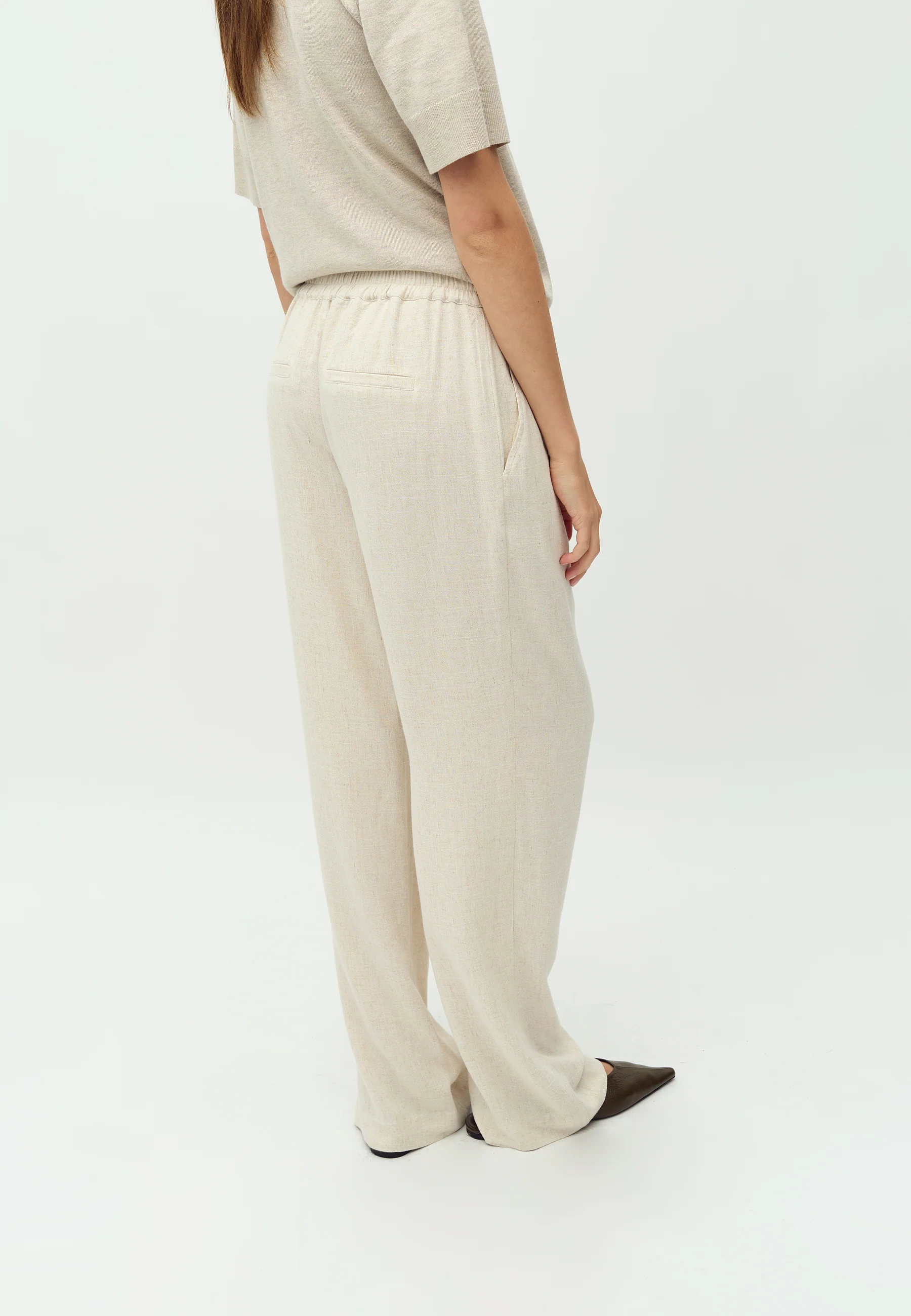 Emmett-M Trousers - Natural Beige - Image 3