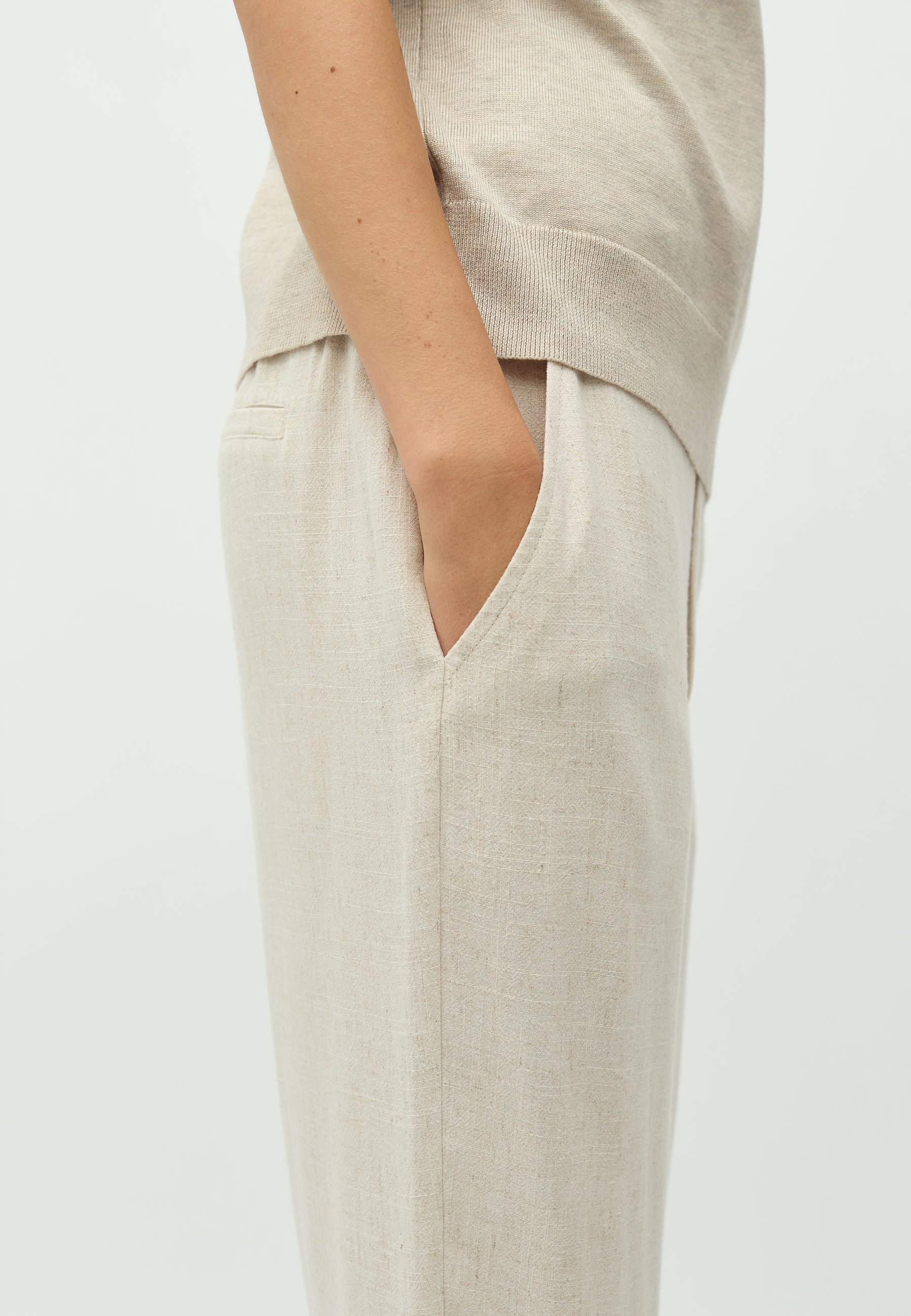 Emmett-M Trousers - Natural Beige - Image 4