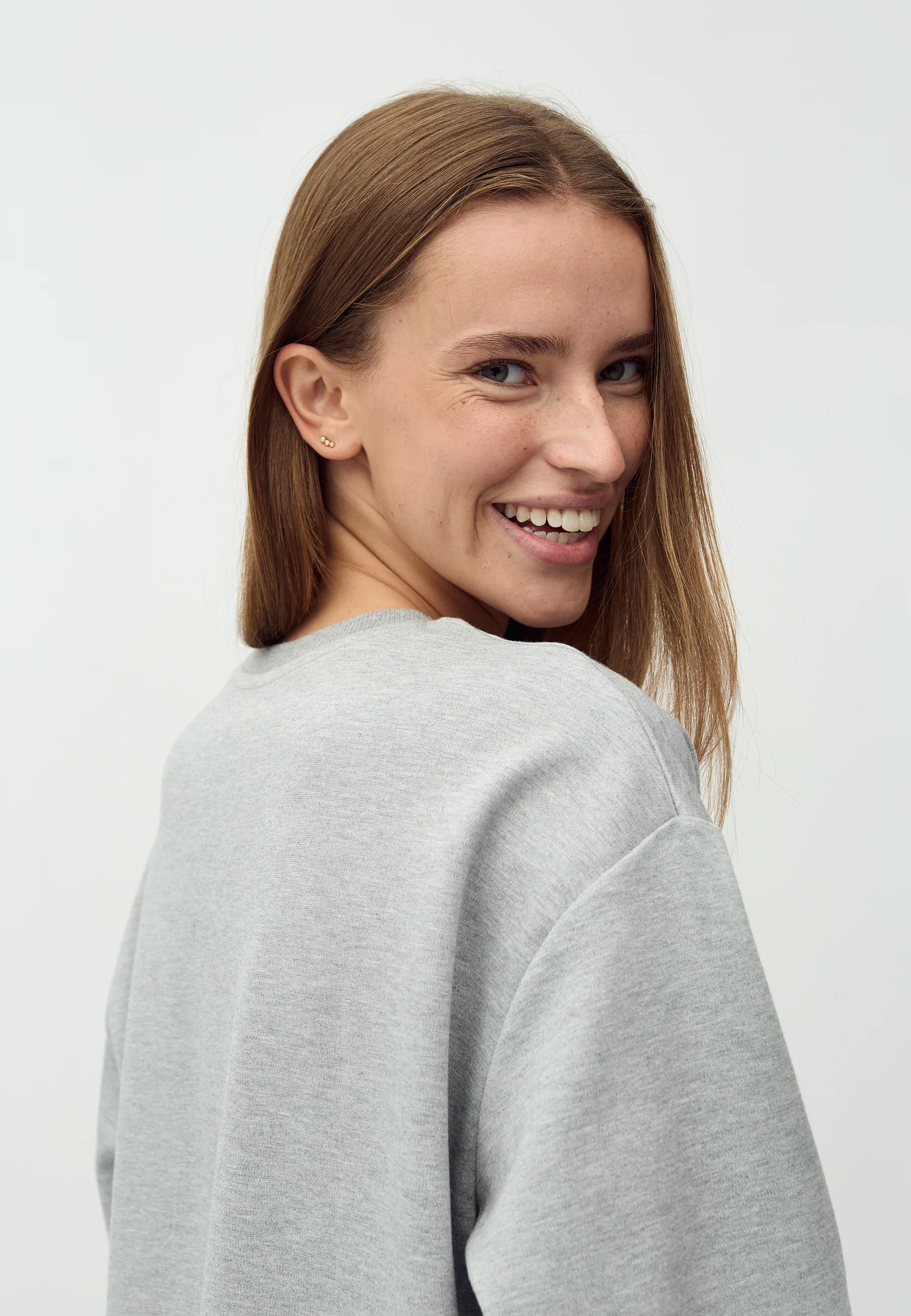 Emrylis-M T-shirt - Light Grey Melange - Image 3