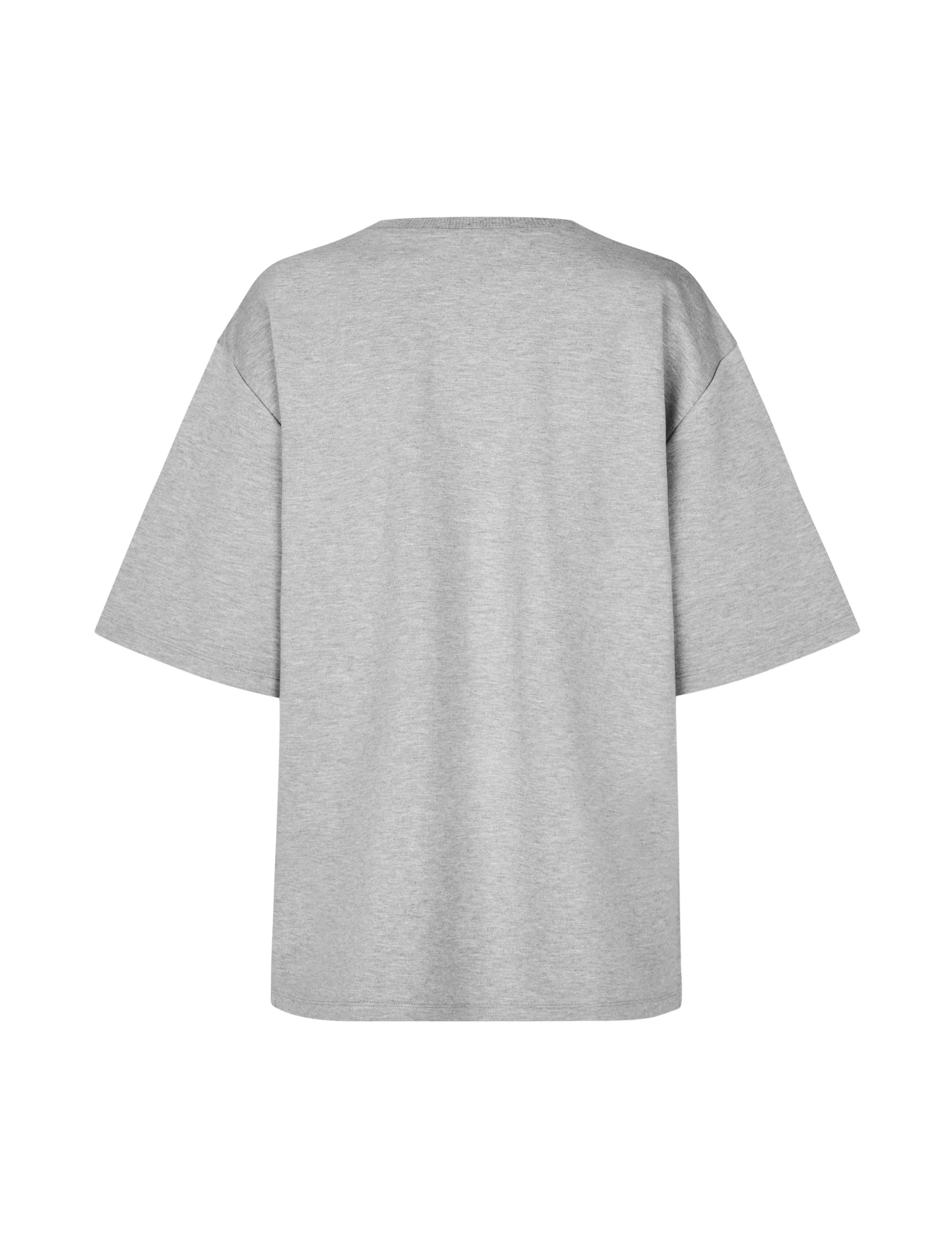 Emrylis-M T-shirt - Light Grey Melange - Image 6