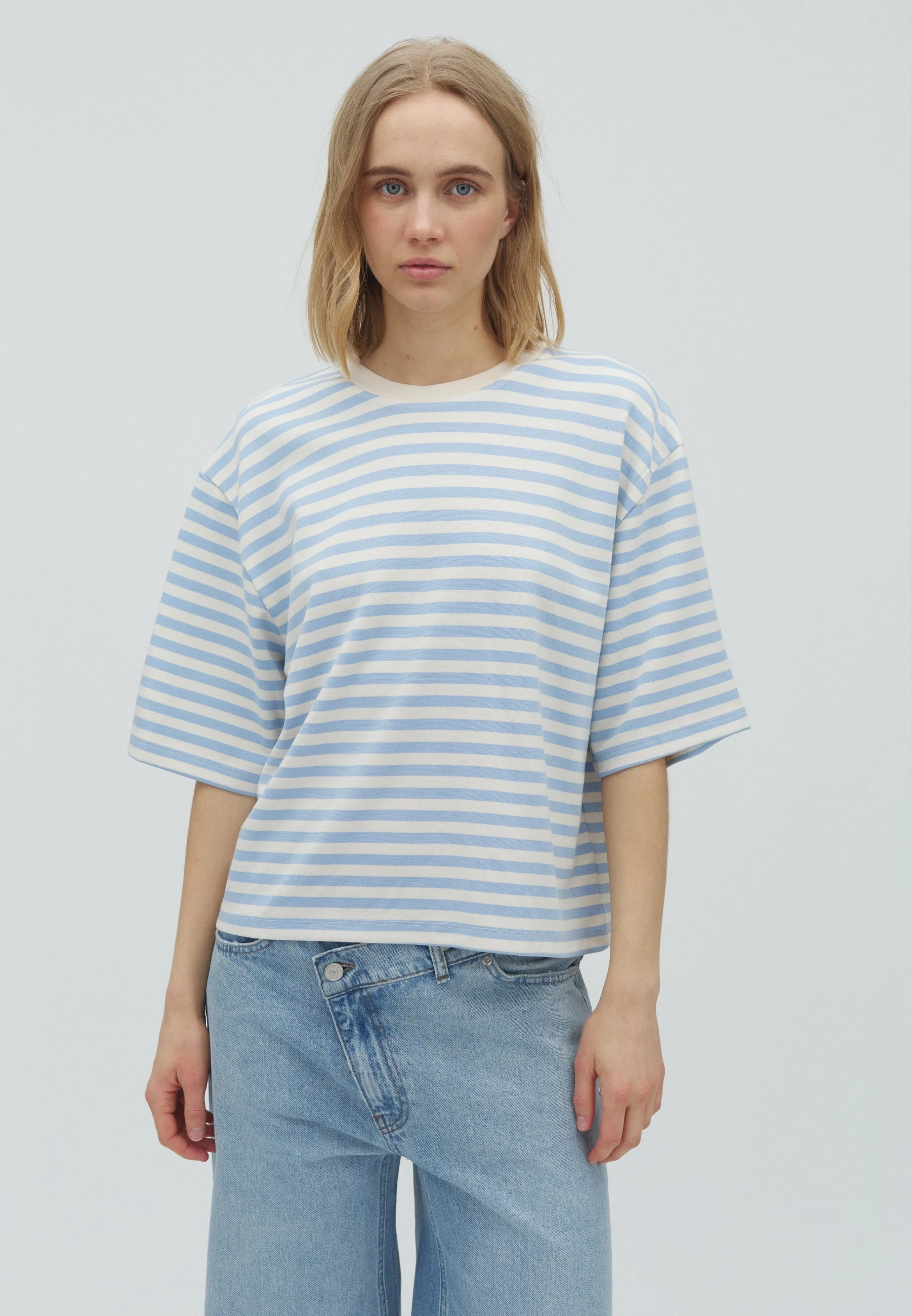 Emrys-M T-shirt - Classic Blue Stripe