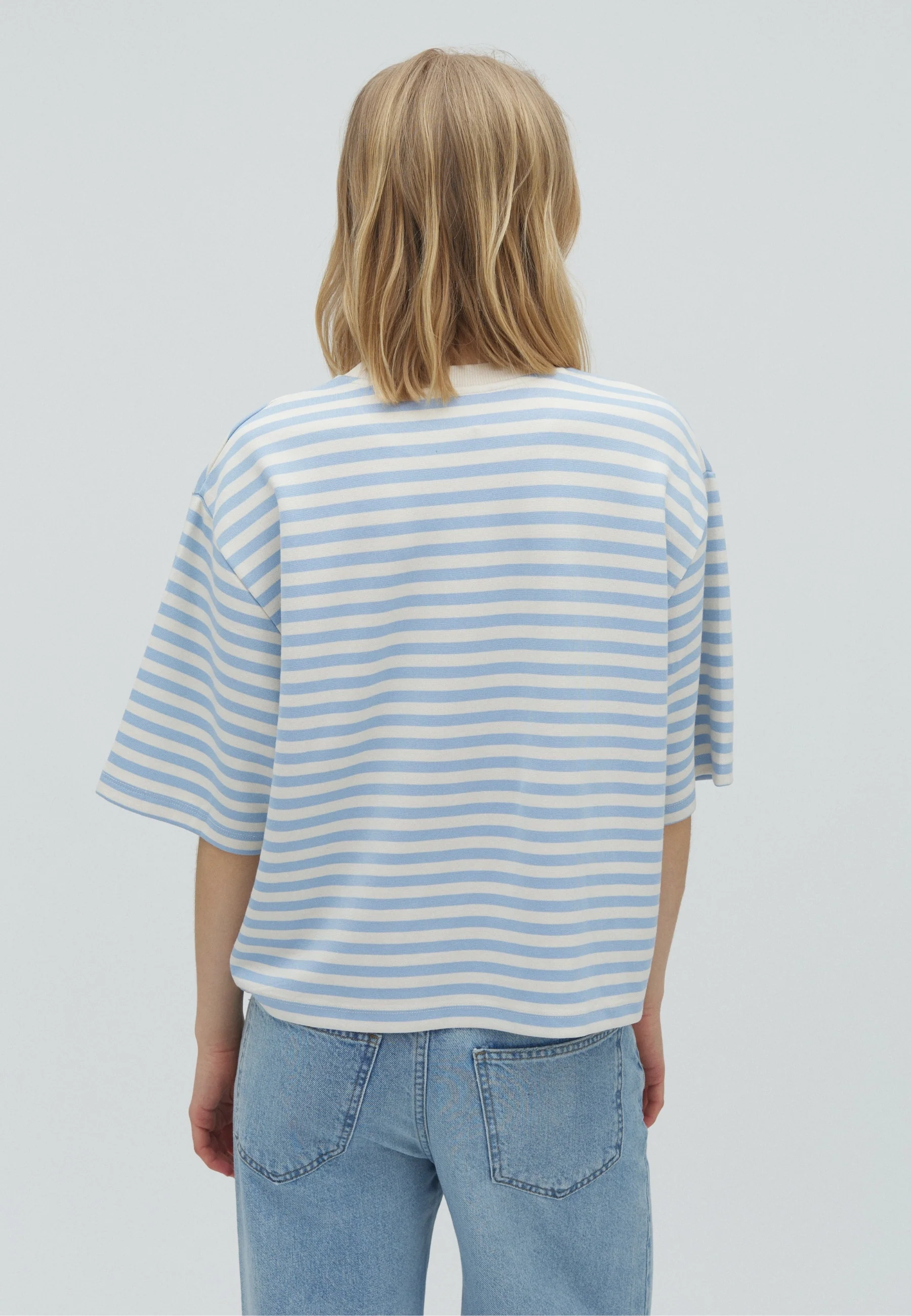 Emrys-M T-shirt - Classic Blue Stripe - Image 3