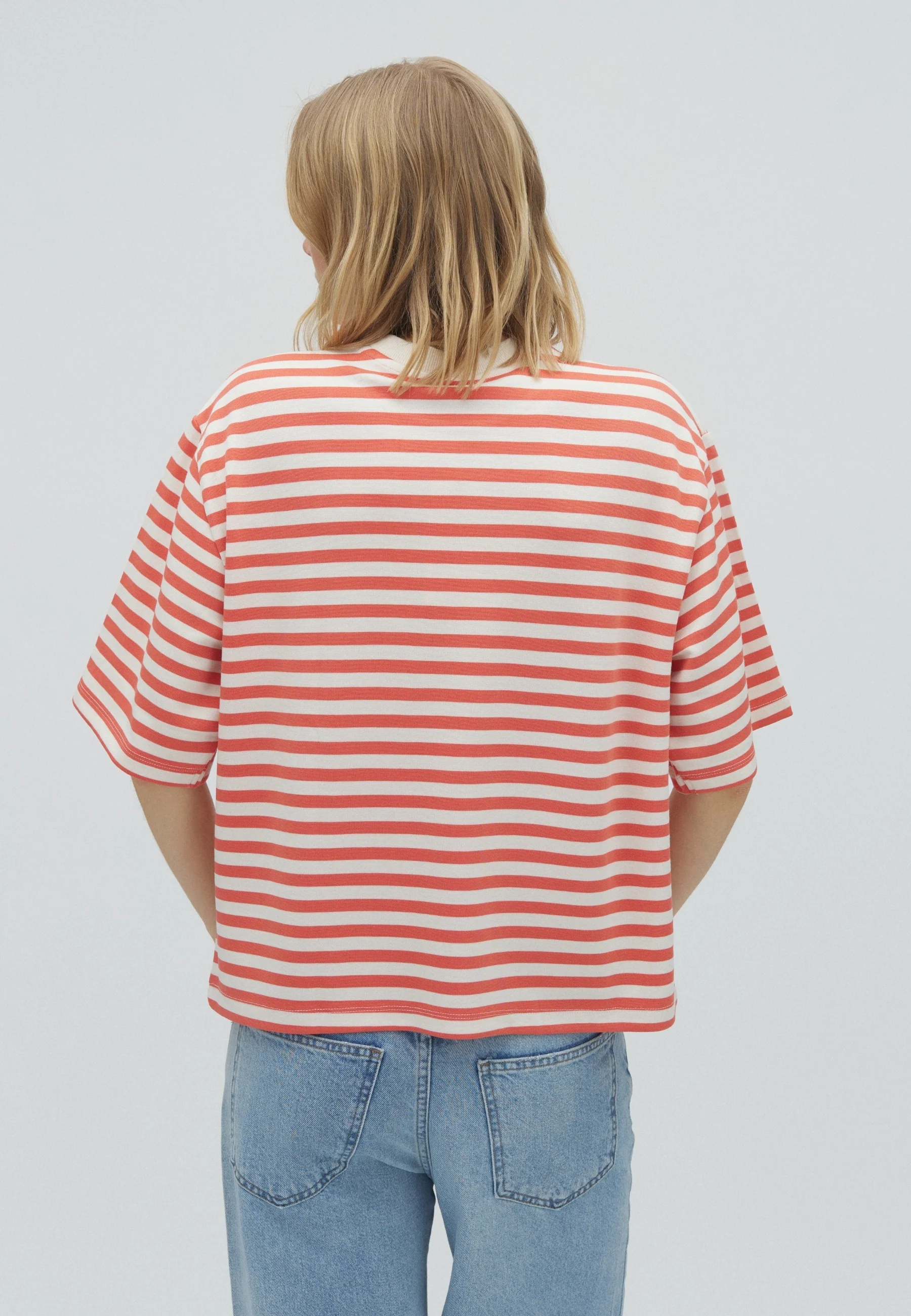 Emrys-M T-shirt - Emberglow Stripe - Image 2