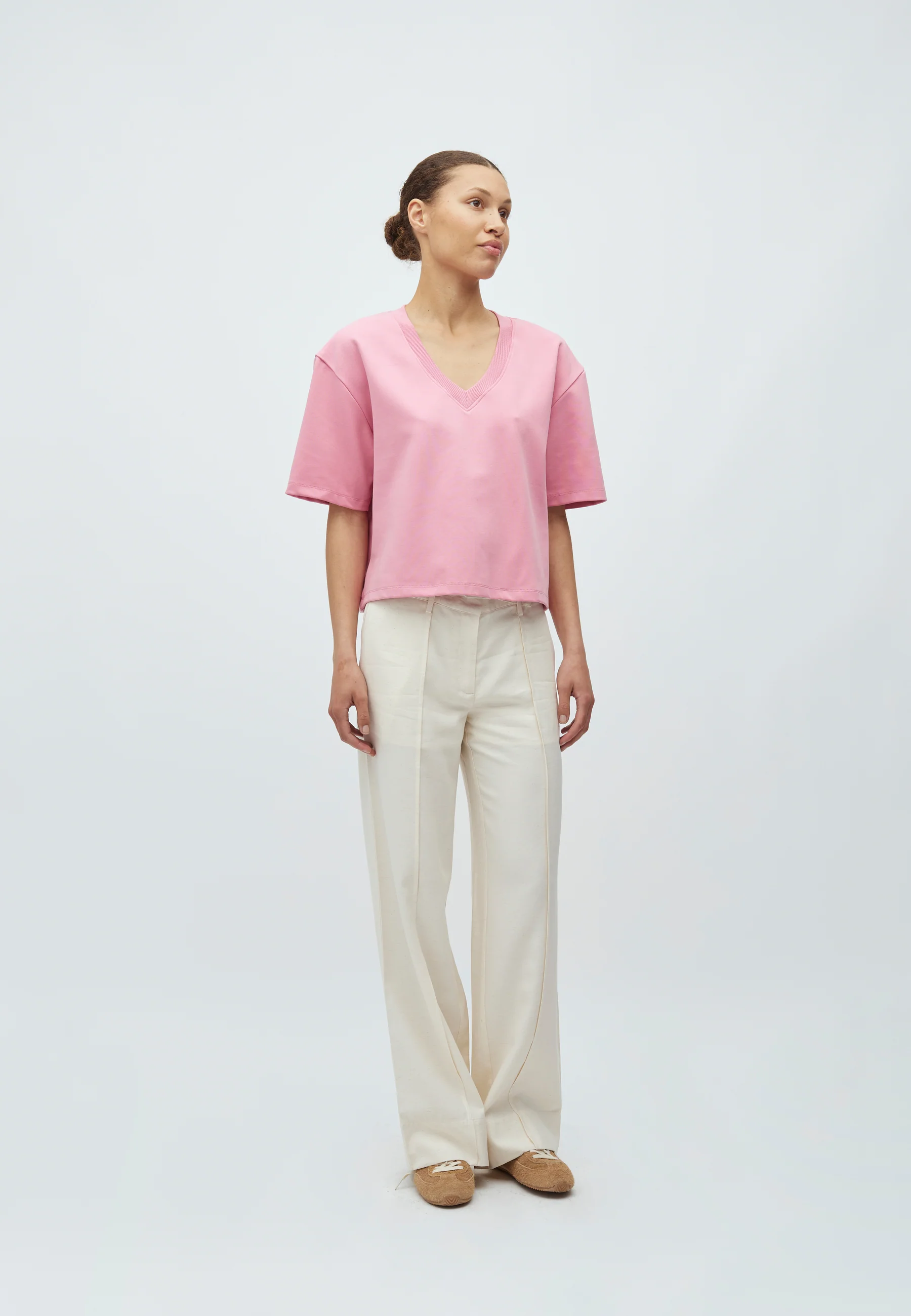 Emrys V-M T-shirt - Wild Rose