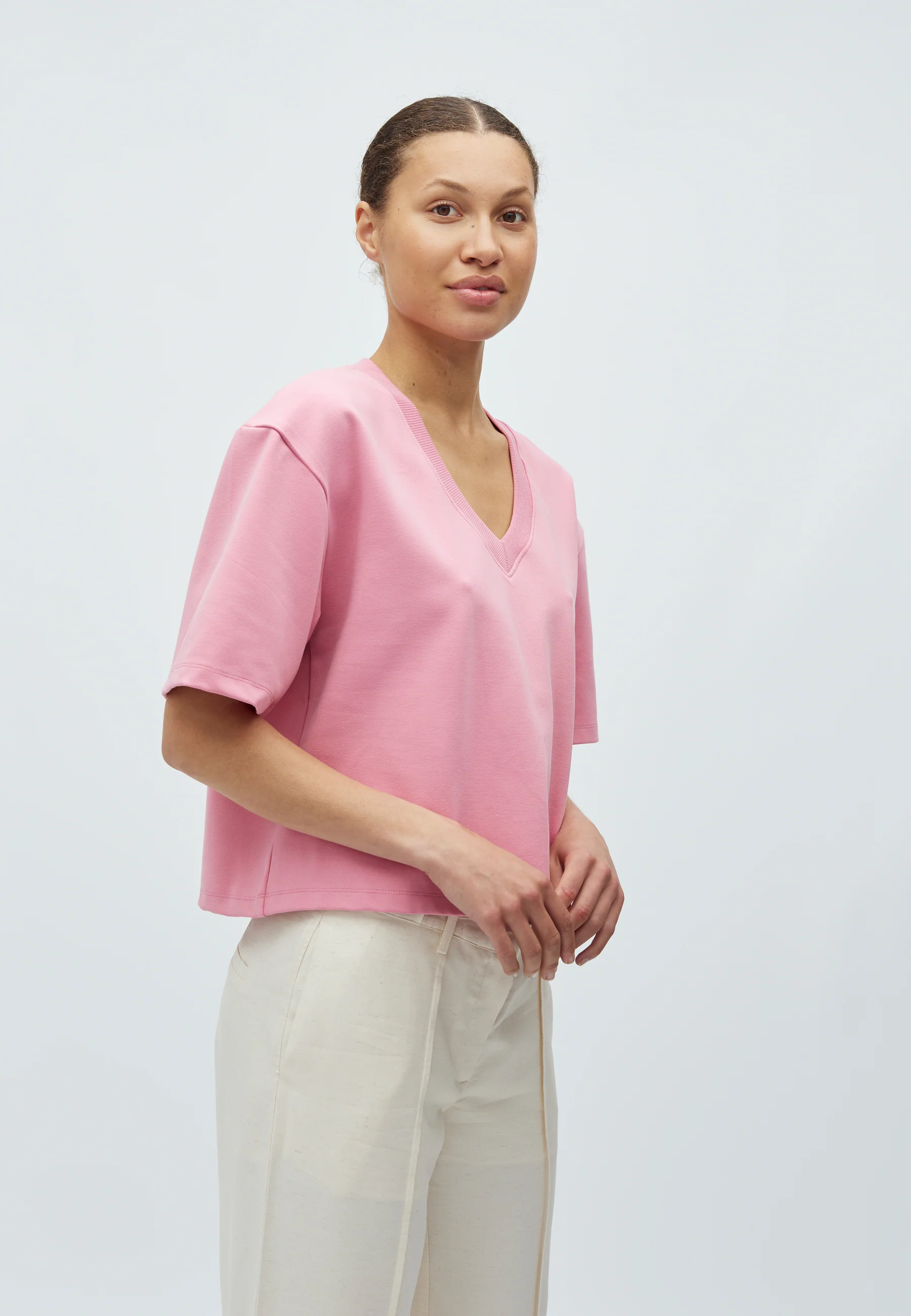 Emrys V-M T-shirt - Wild Rose - Image 2