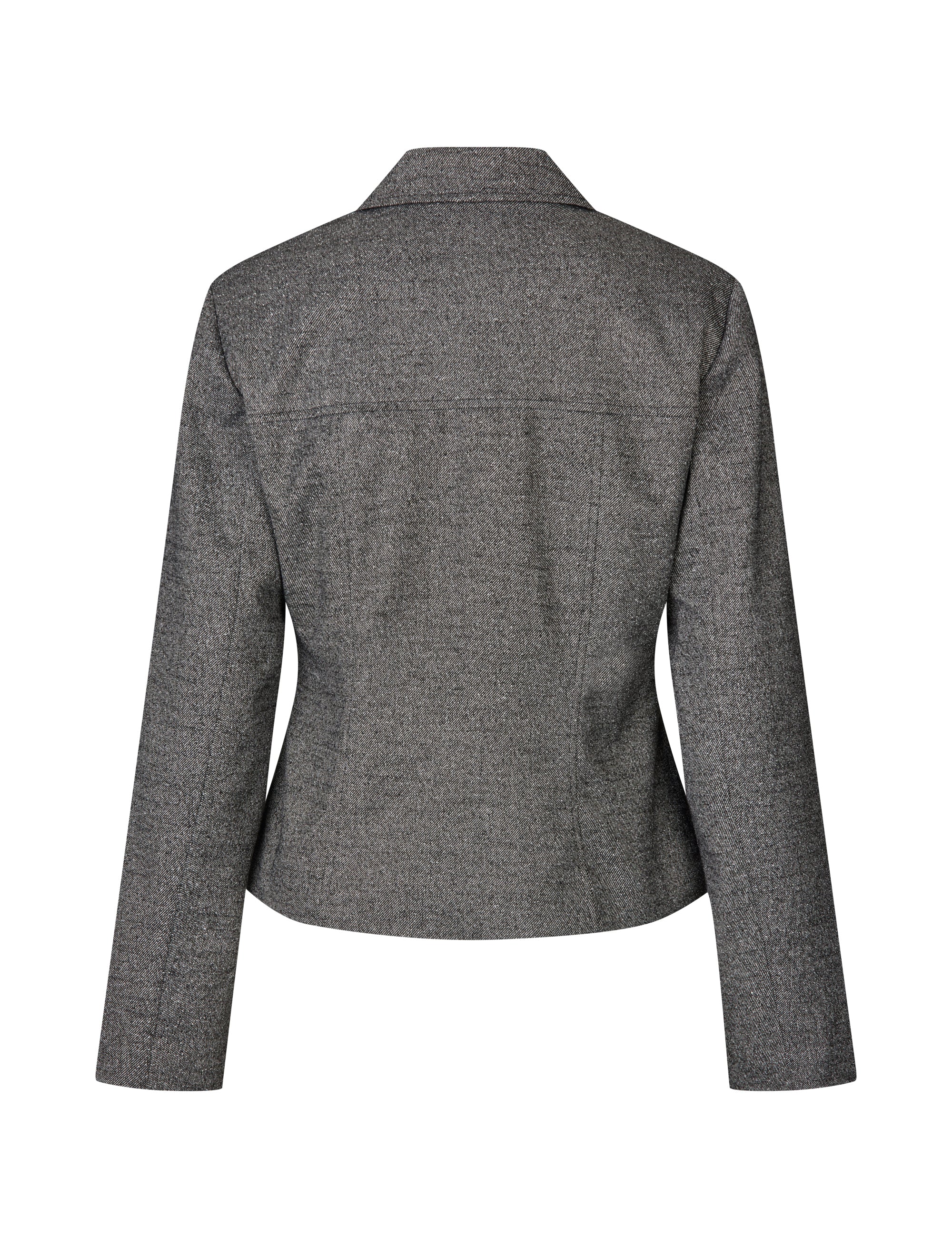 Fergi-M Blazer Shirt - Charcoal Melange - Image 5