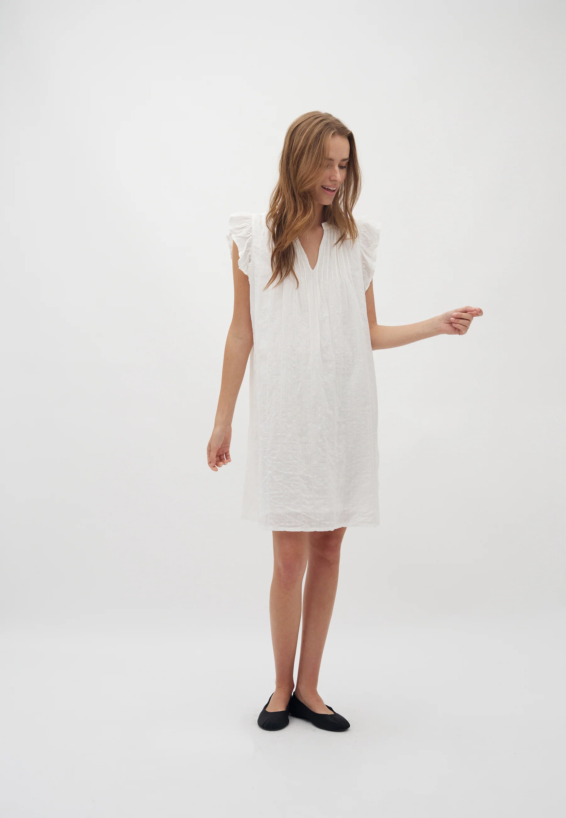 Gemala Long-M Dress - White - Image 2