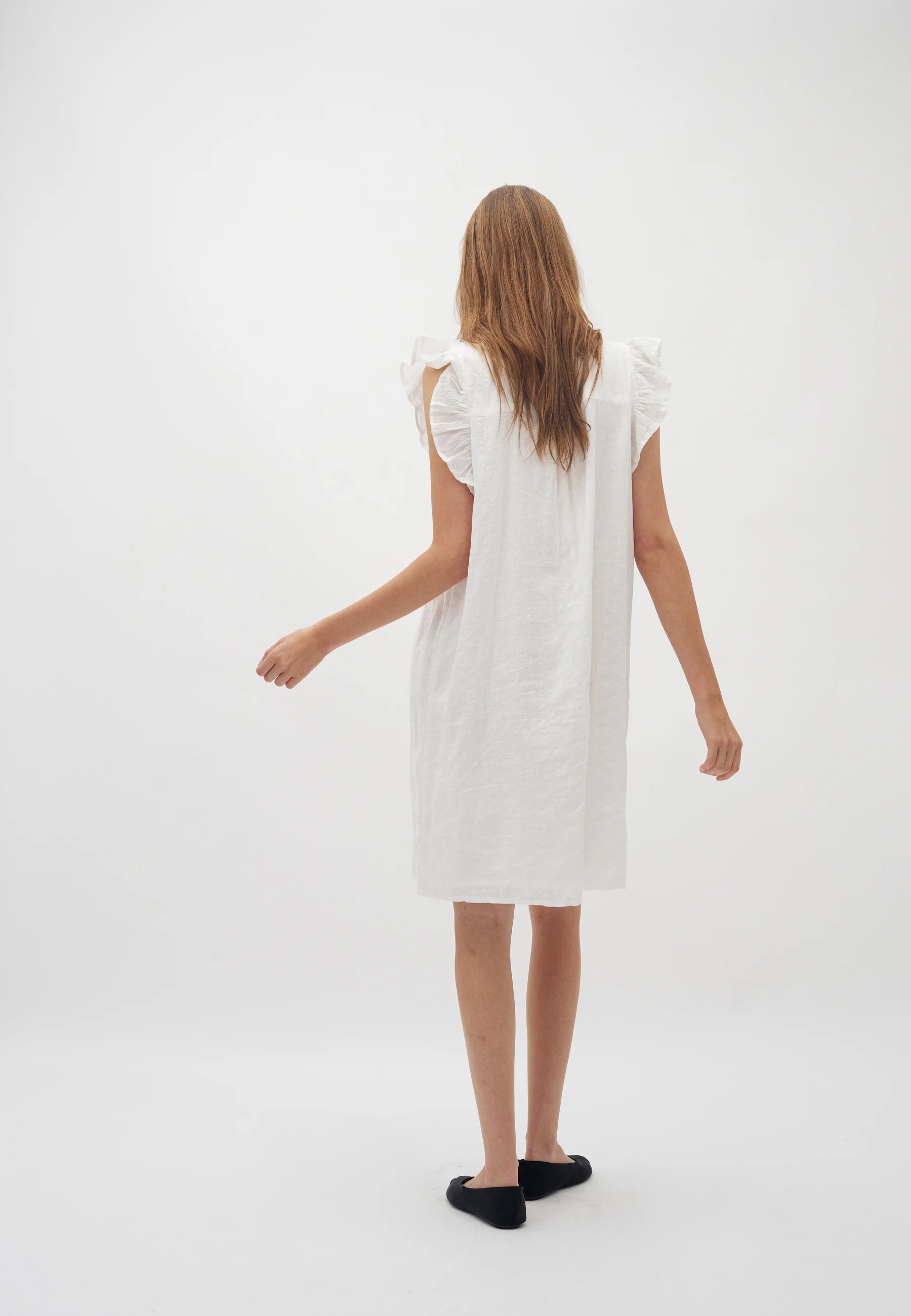 Gemala Long-M Dress - White - Image 4