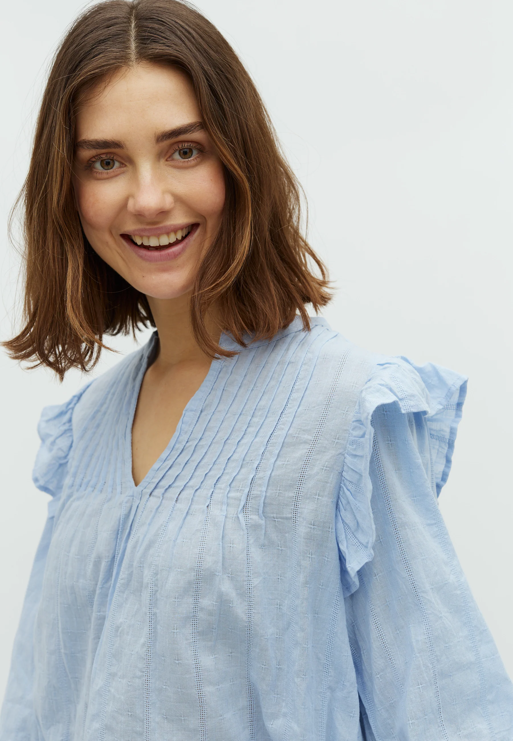 Gemala LS-M Blouse - Blue Heron - Image 2
