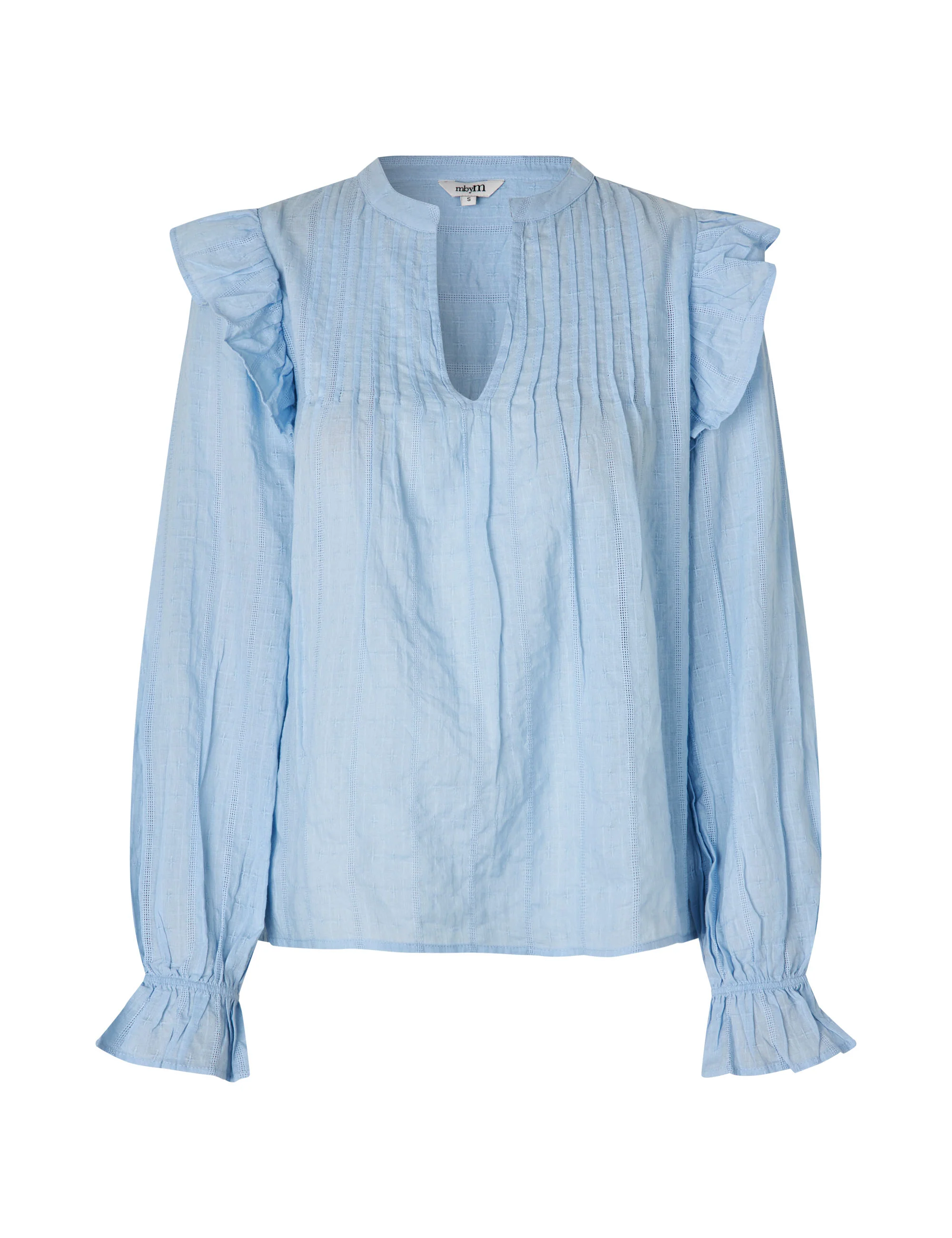 Gemala LS-M Blouse - Blue Heron - Image 4