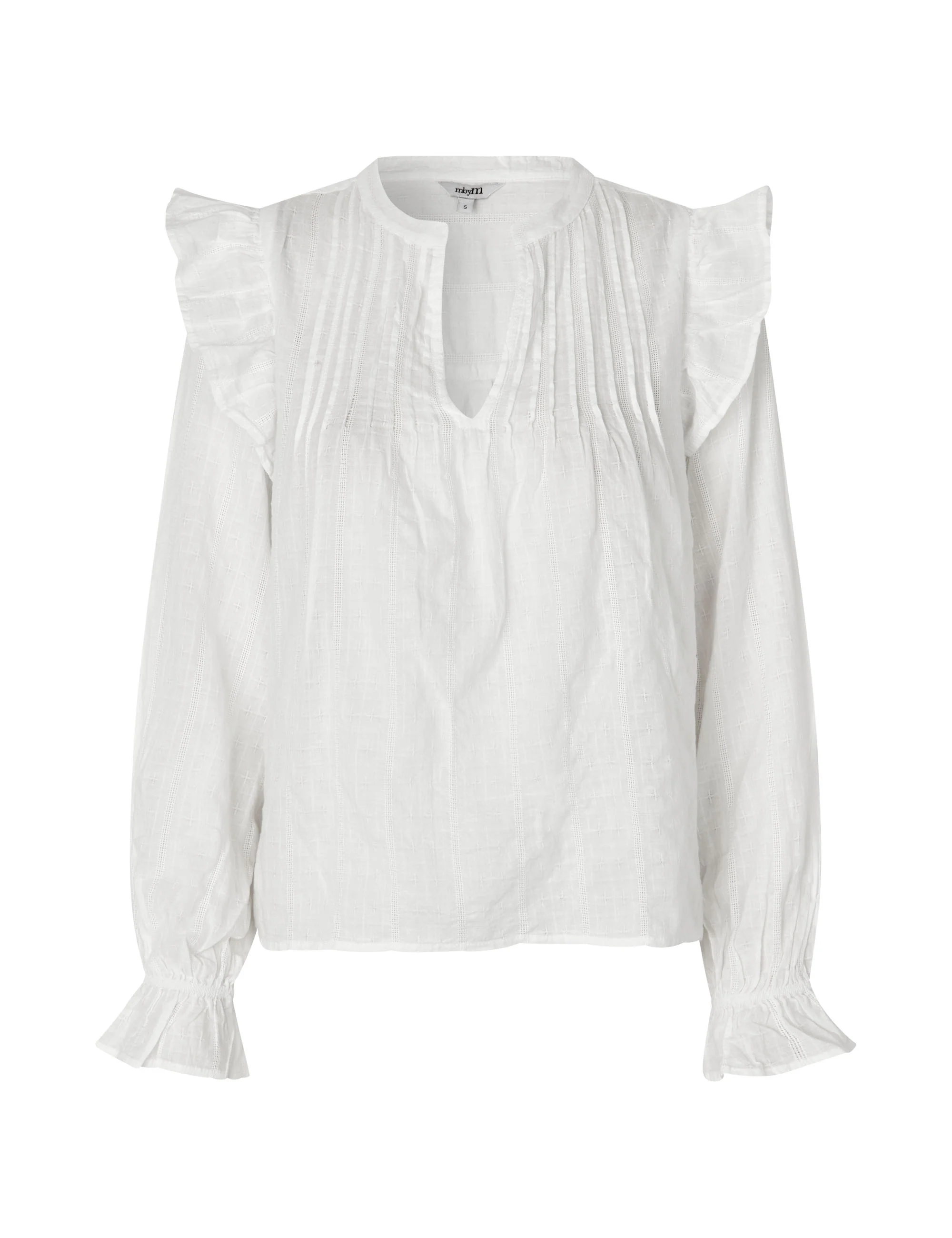 Gemala LS-M Blouse - White - Image 4