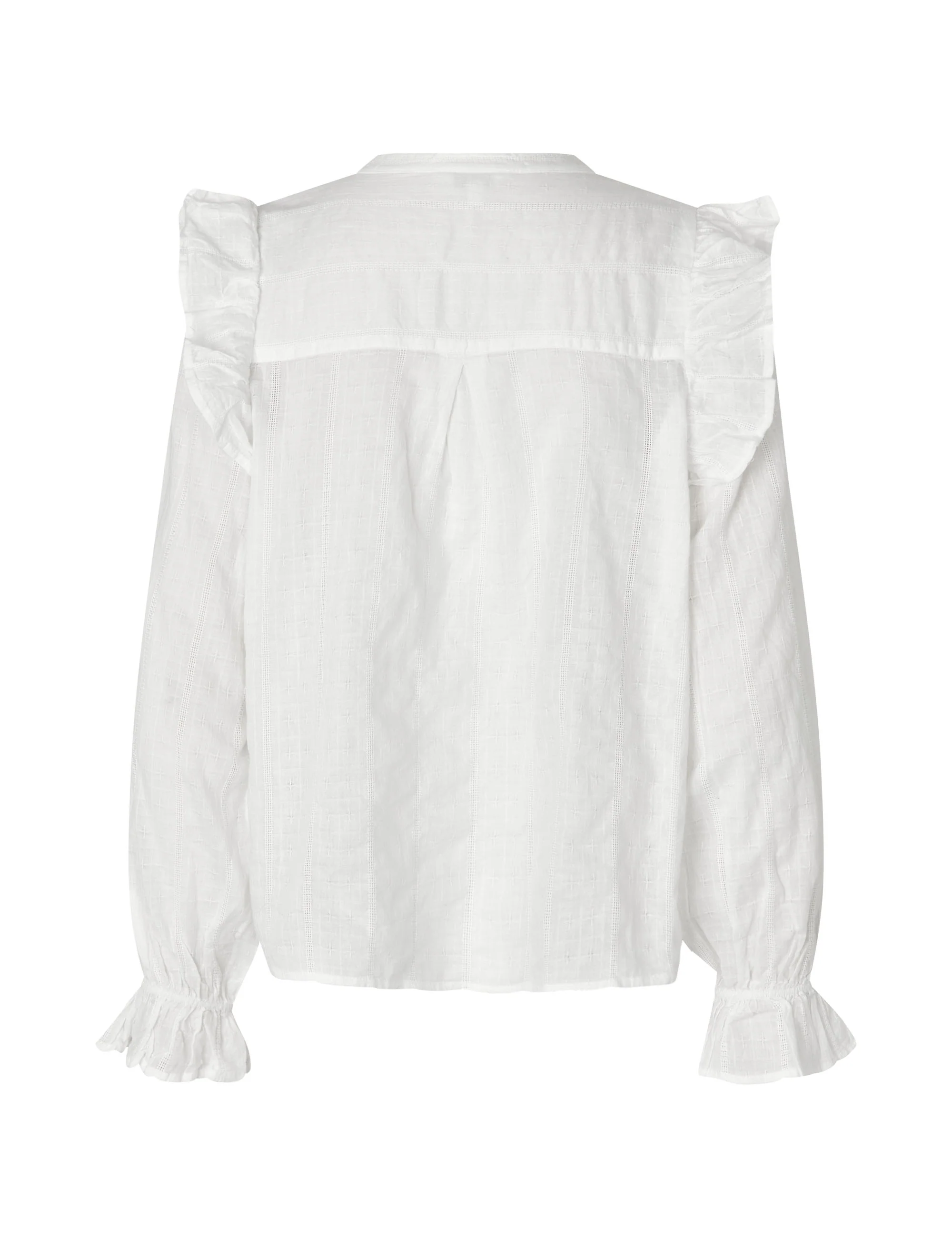 Gemala LS-M Blouse - White - Image 5