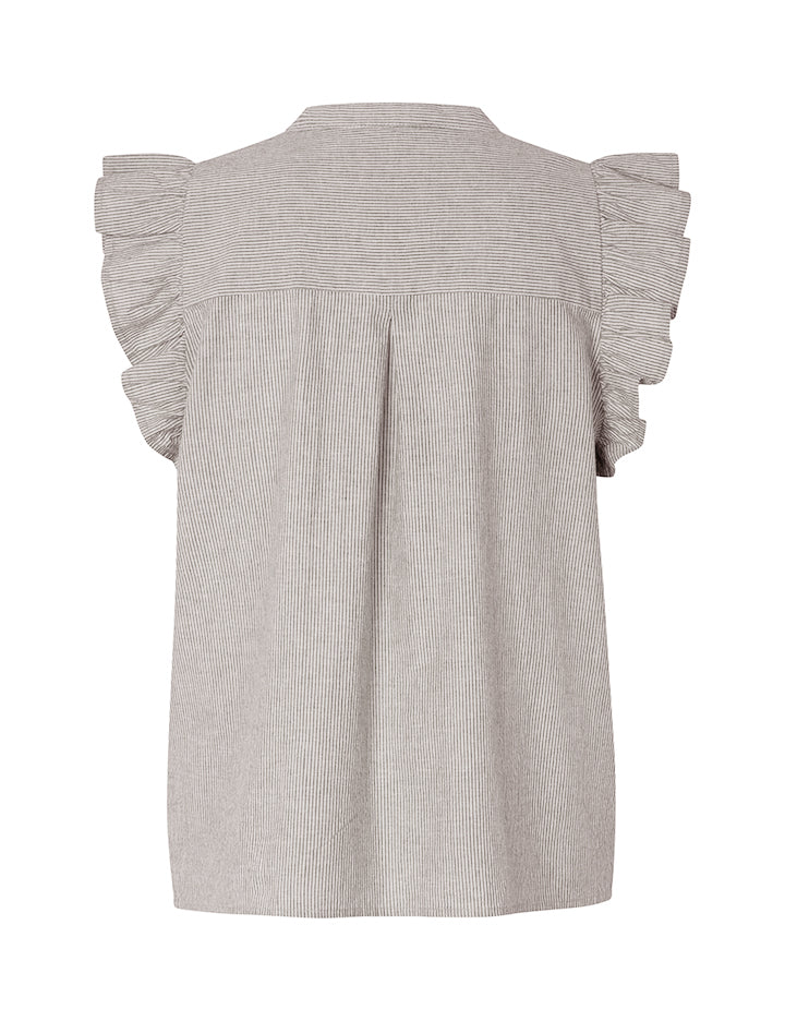 Gemala-M Top - Cinder White Stripe - Image 2