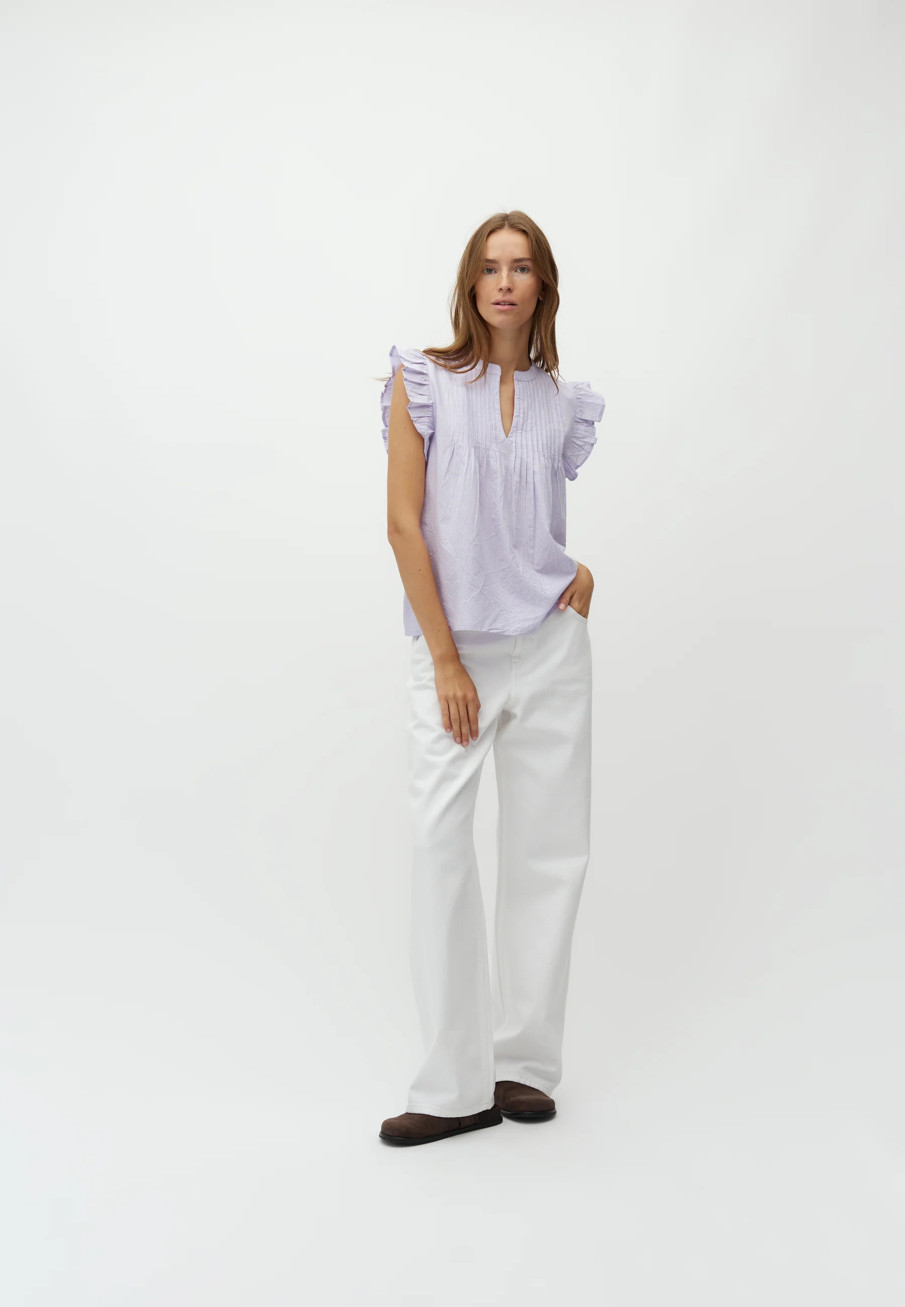 Gemala-M Top - Lillac Sugar Stripe