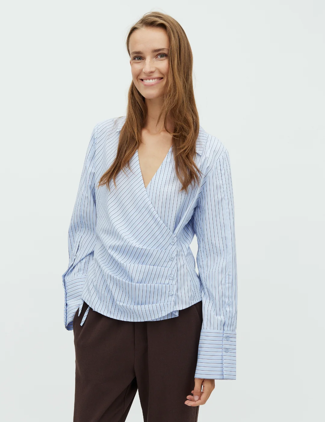 Gerri-M Shirt - Blue Navy Stripe