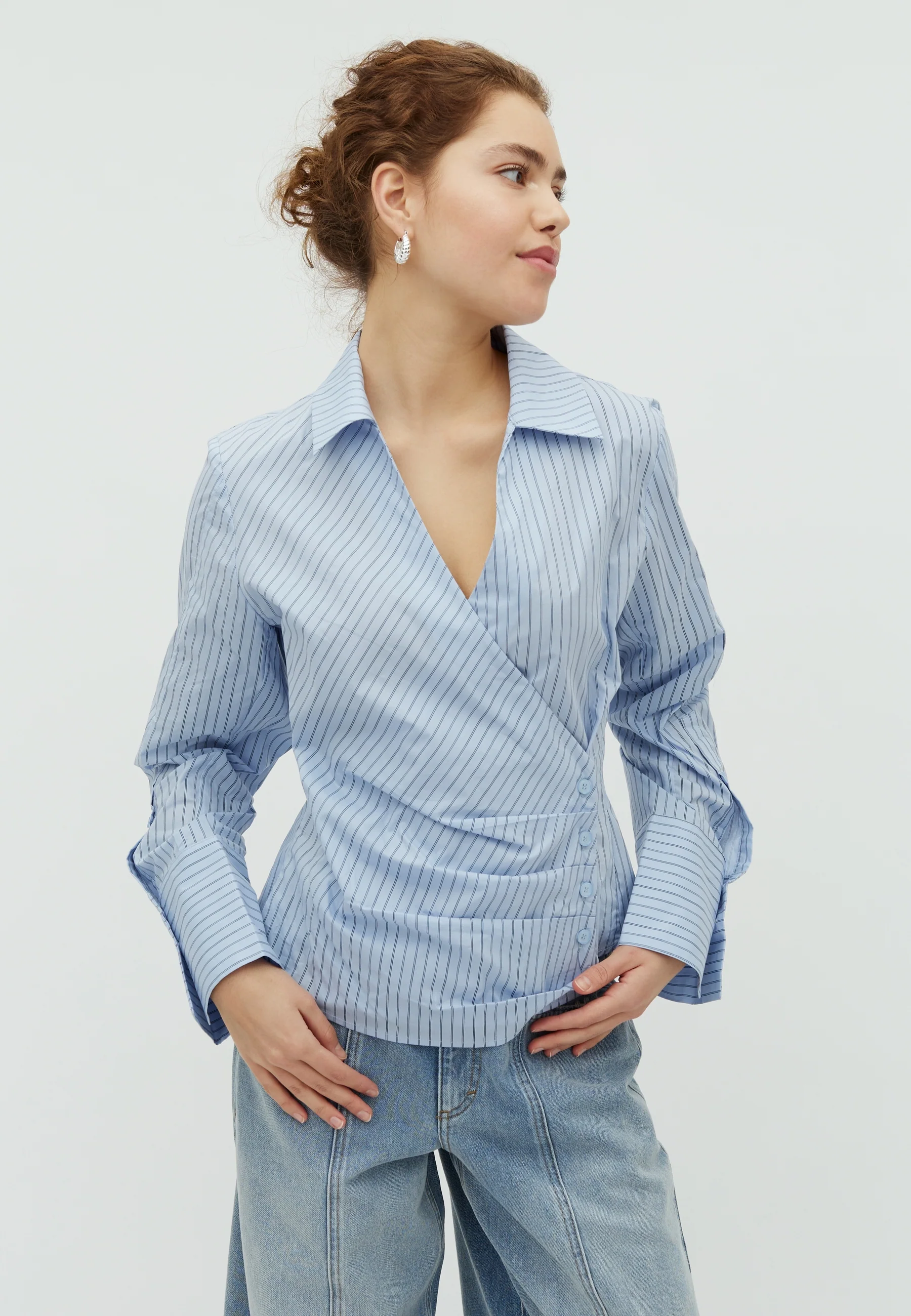 Gerri-M Shirt - Blue Navy Stripe