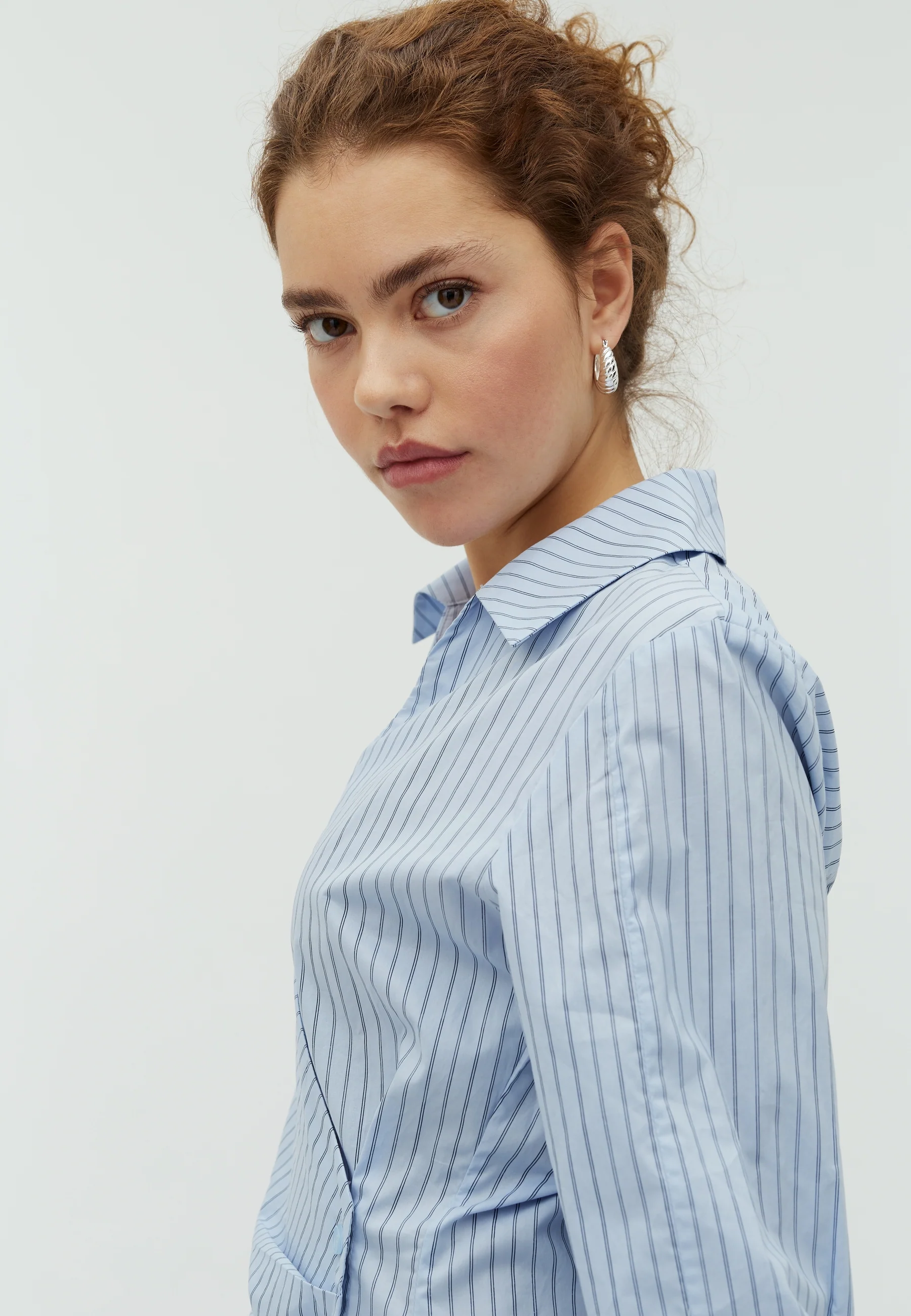 Gerri-M Shirt - Blue Navy Stripe - Image 2