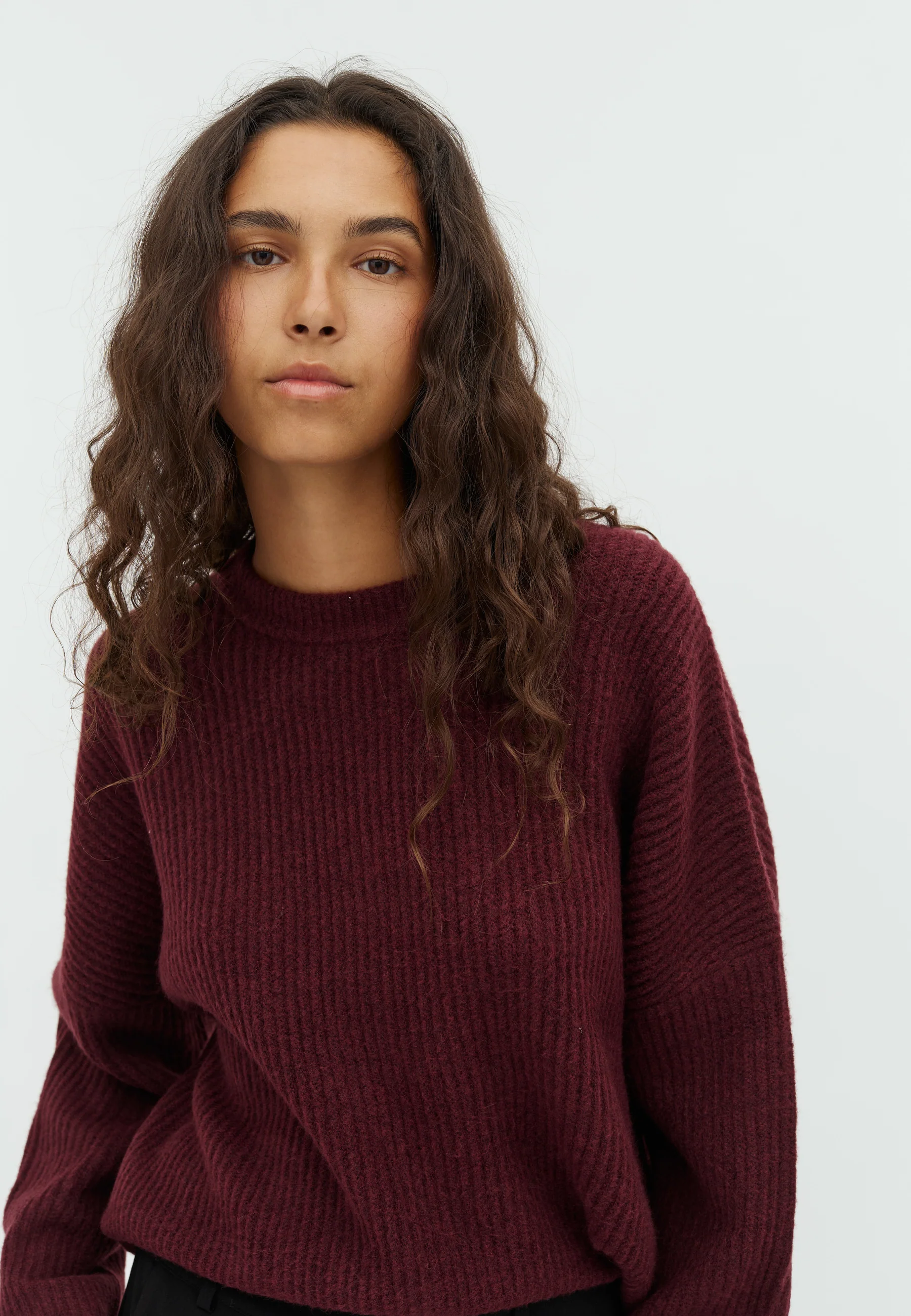 Gillian Knit Sweater - Fig - Image 2