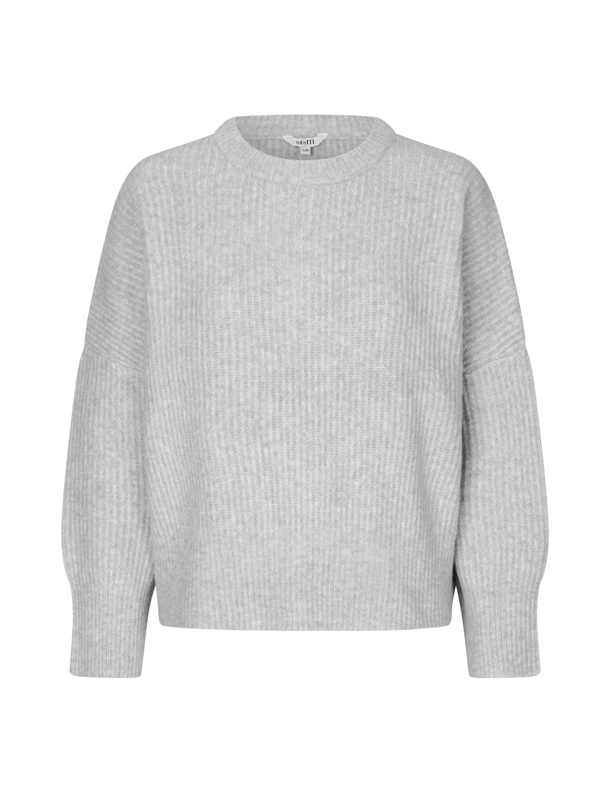 Gillian Knit Sweater - Light Grey Melange - Image 5
