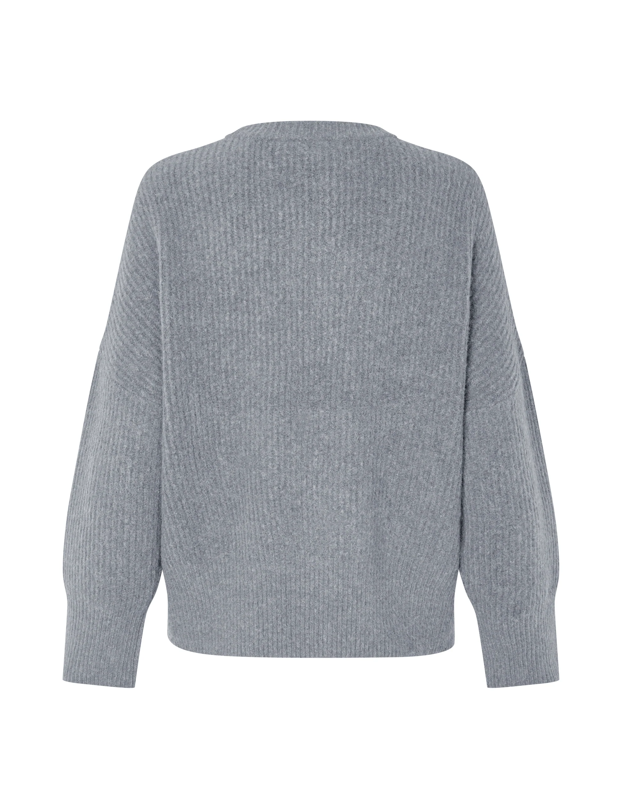Gillian Knit Sweater - Medium Grey Melange - Image 2