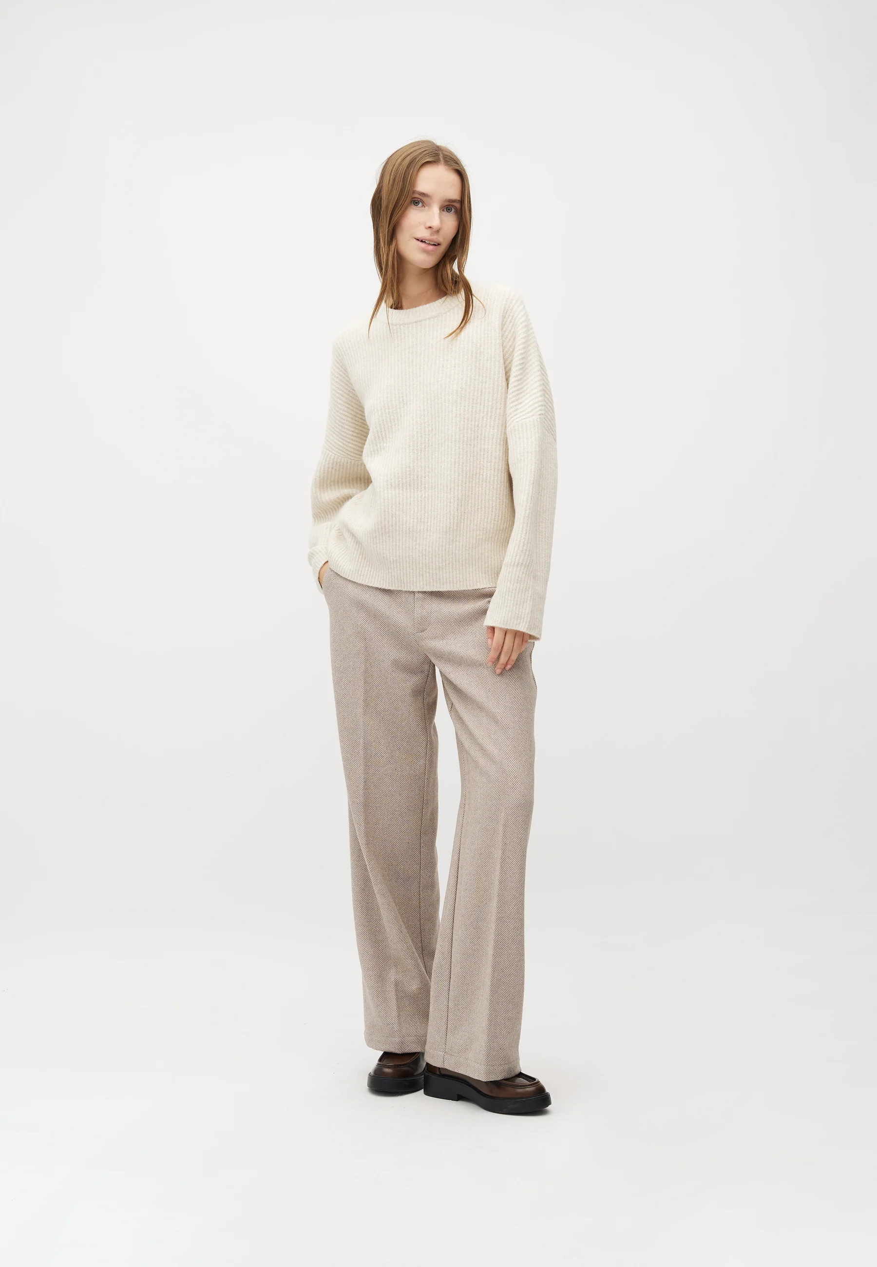 Gillian Knit Sweater - Sugar Melange - Image 3