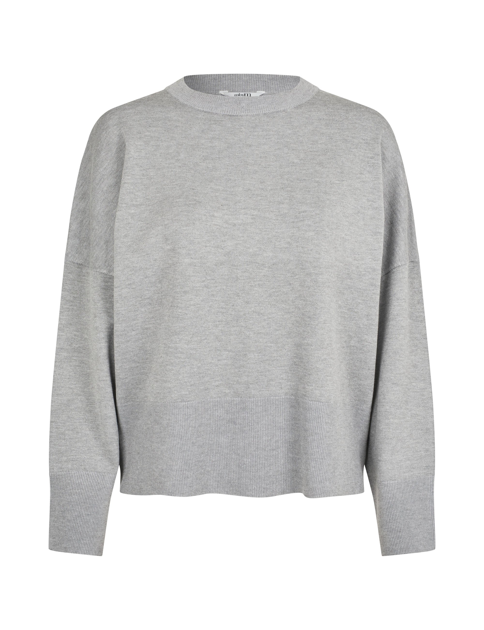Gillian-M Knit Sweater - Light Grey Melange
