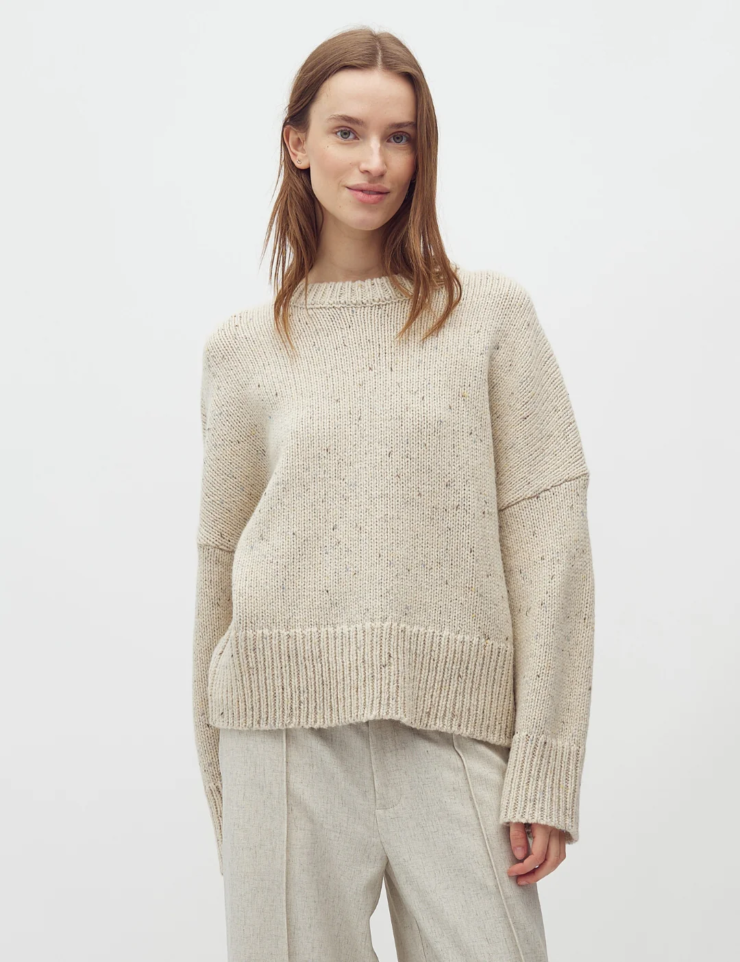 Gillian-M Knit Sweater - Oyster Sprinkle