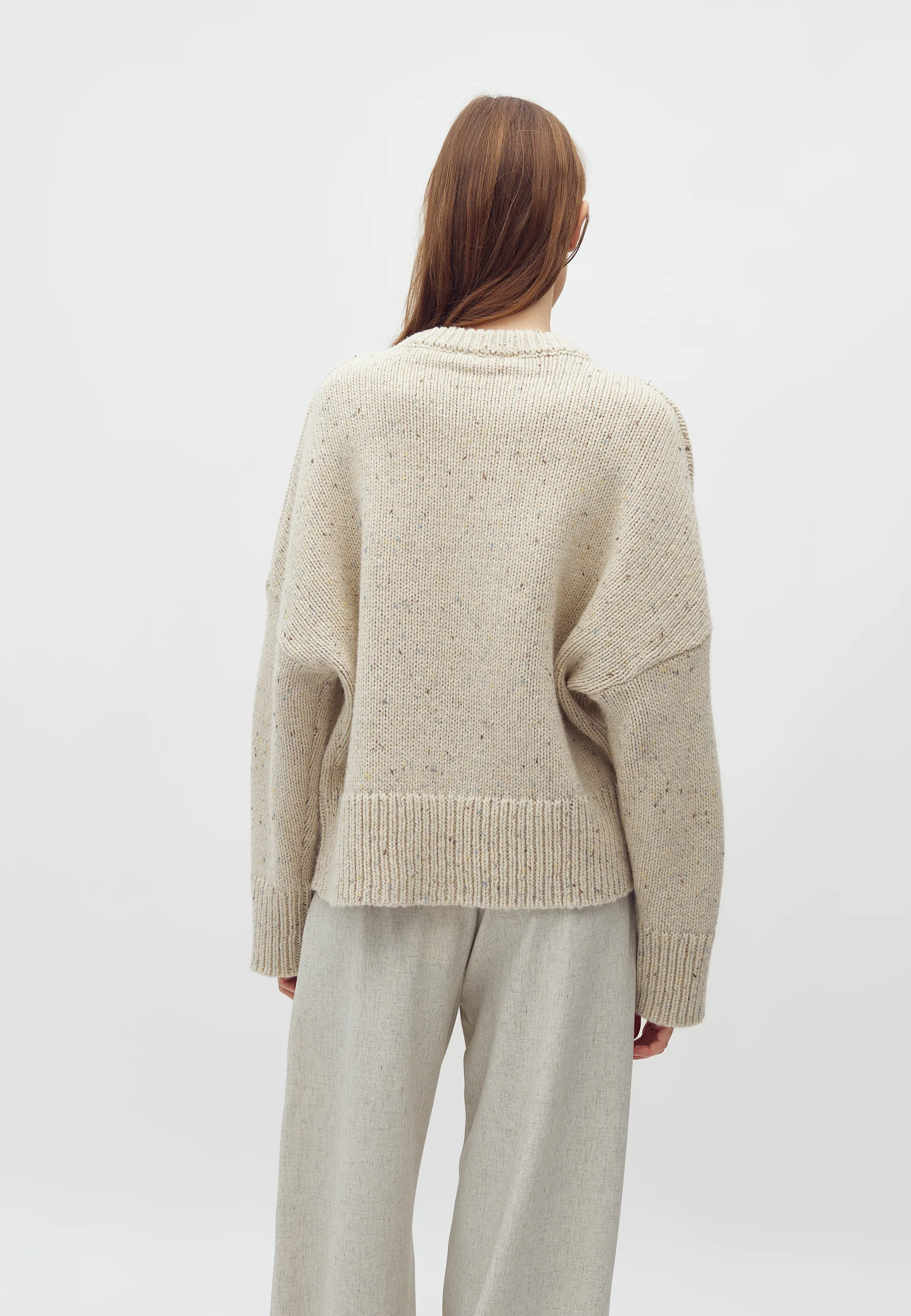 Gillian-M Knit Sweater - Oyster Sprinkle - Image 2