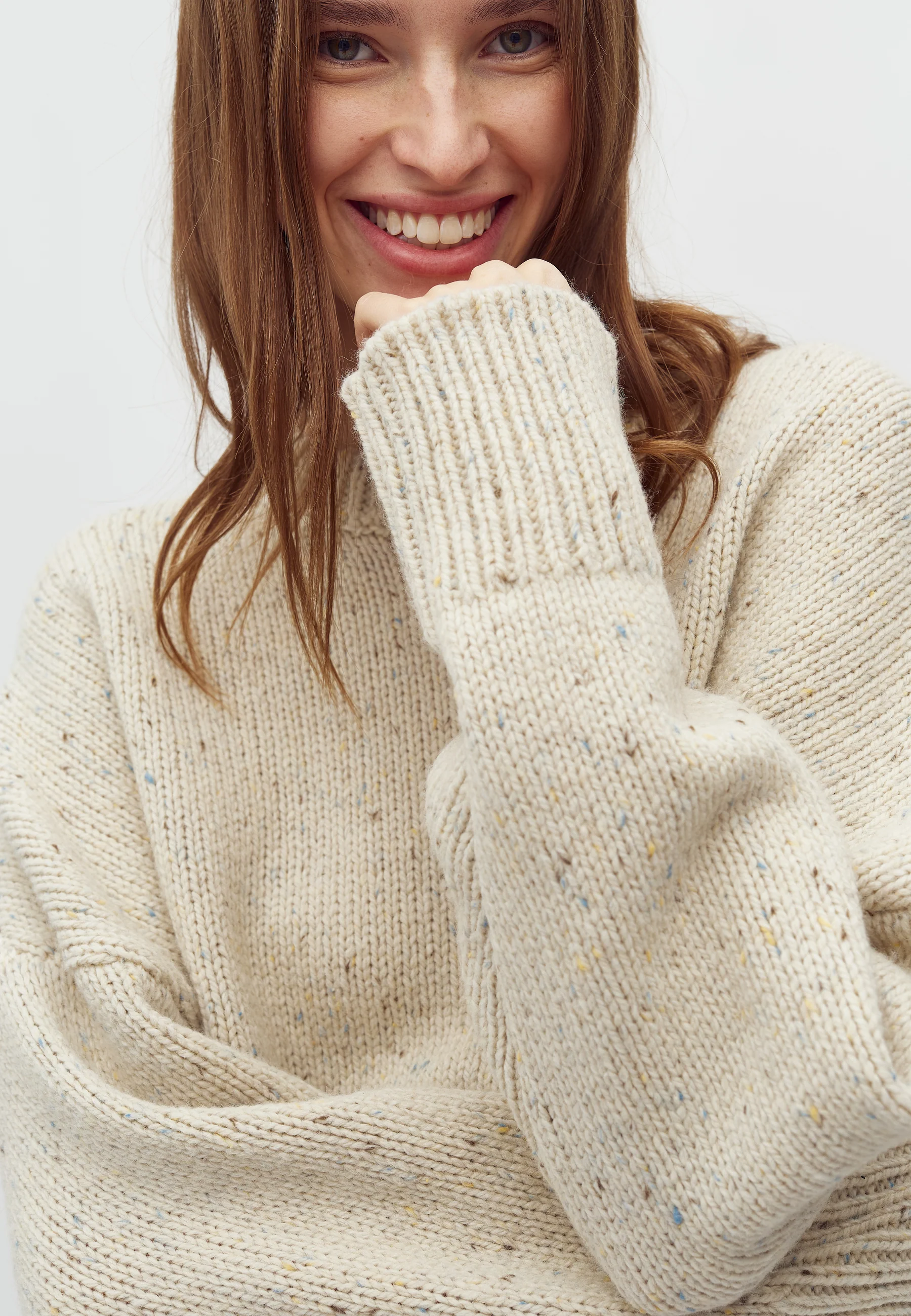 Gillian-M Knit Sweater - Oyster Sprinkle - Image 3