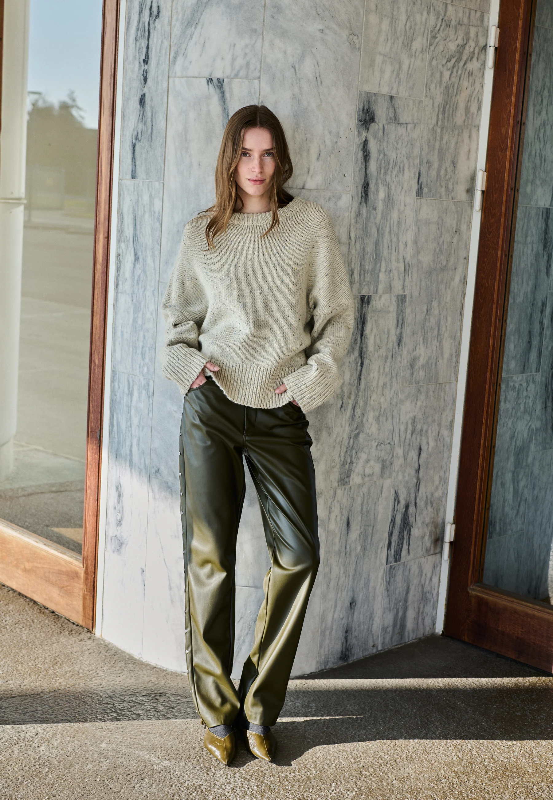 Gillian-M Knit Sweater - Oyster Sprinkle - Image 6