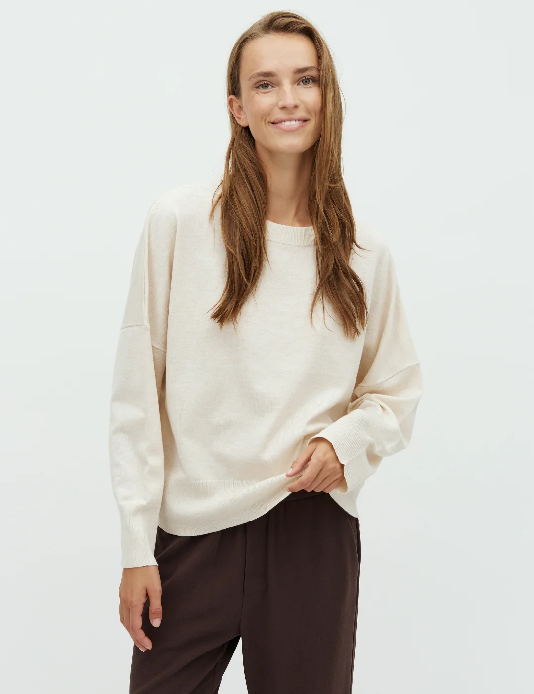 Gillian-M Knit Sweater - Sugar Melange