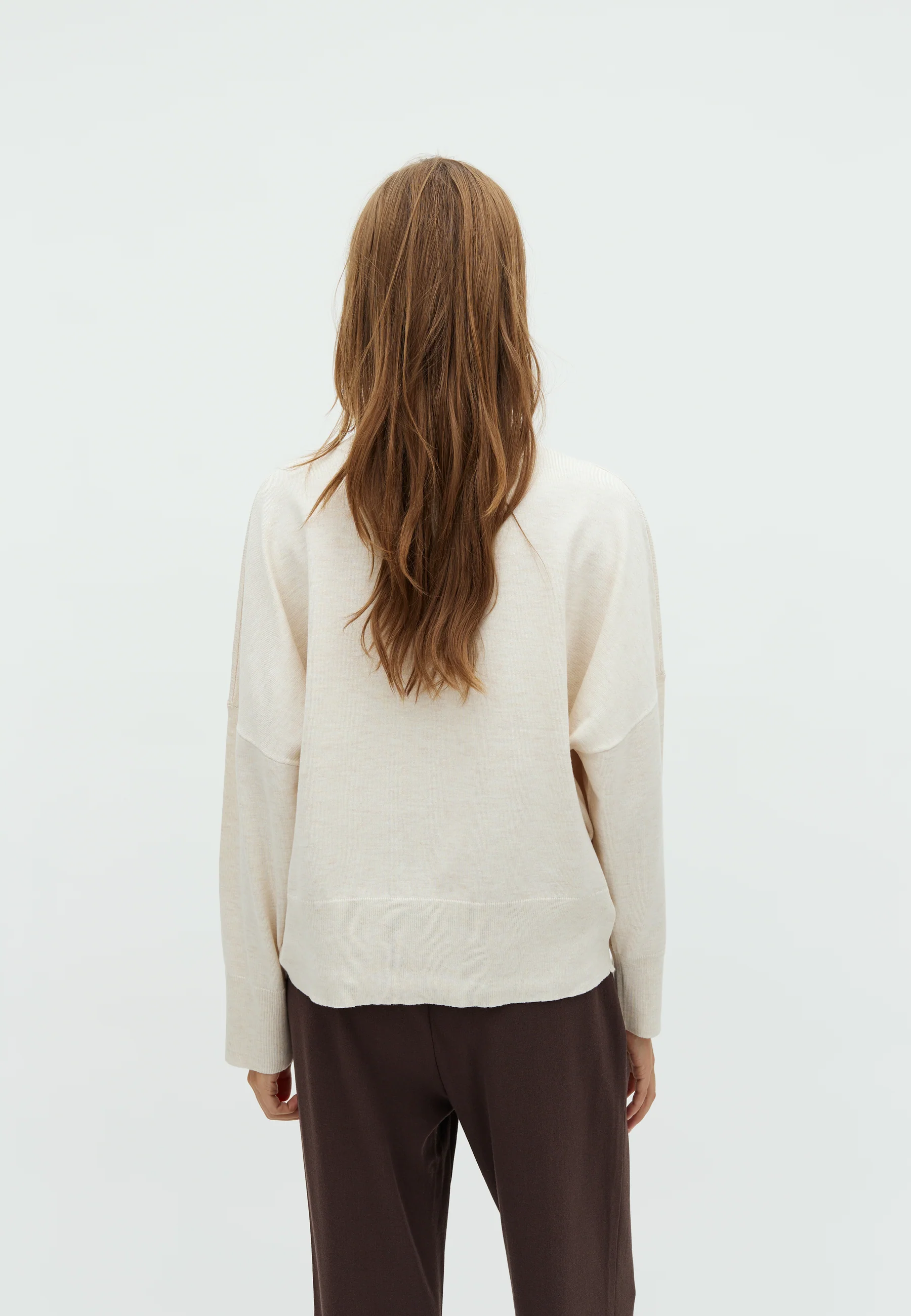 Gillian-M Knit Sweater - Sugar Melange - Image 3