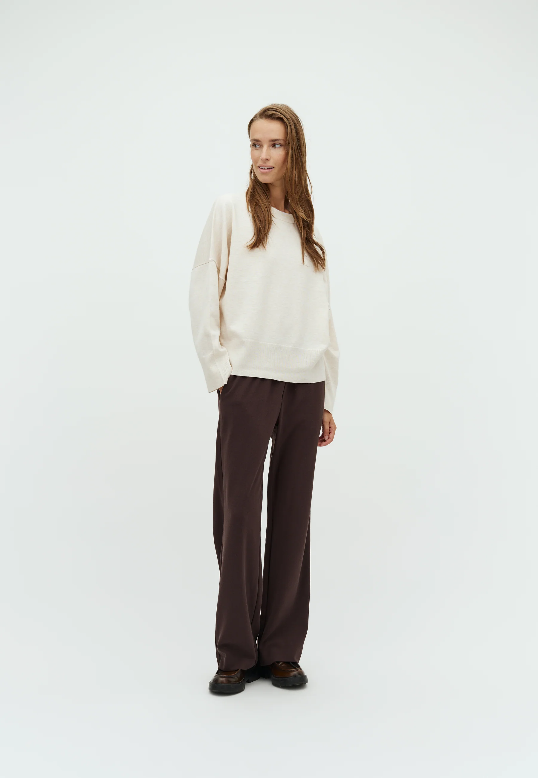 Gillian-M Knit Sweater - Sugar Melange - Image 4