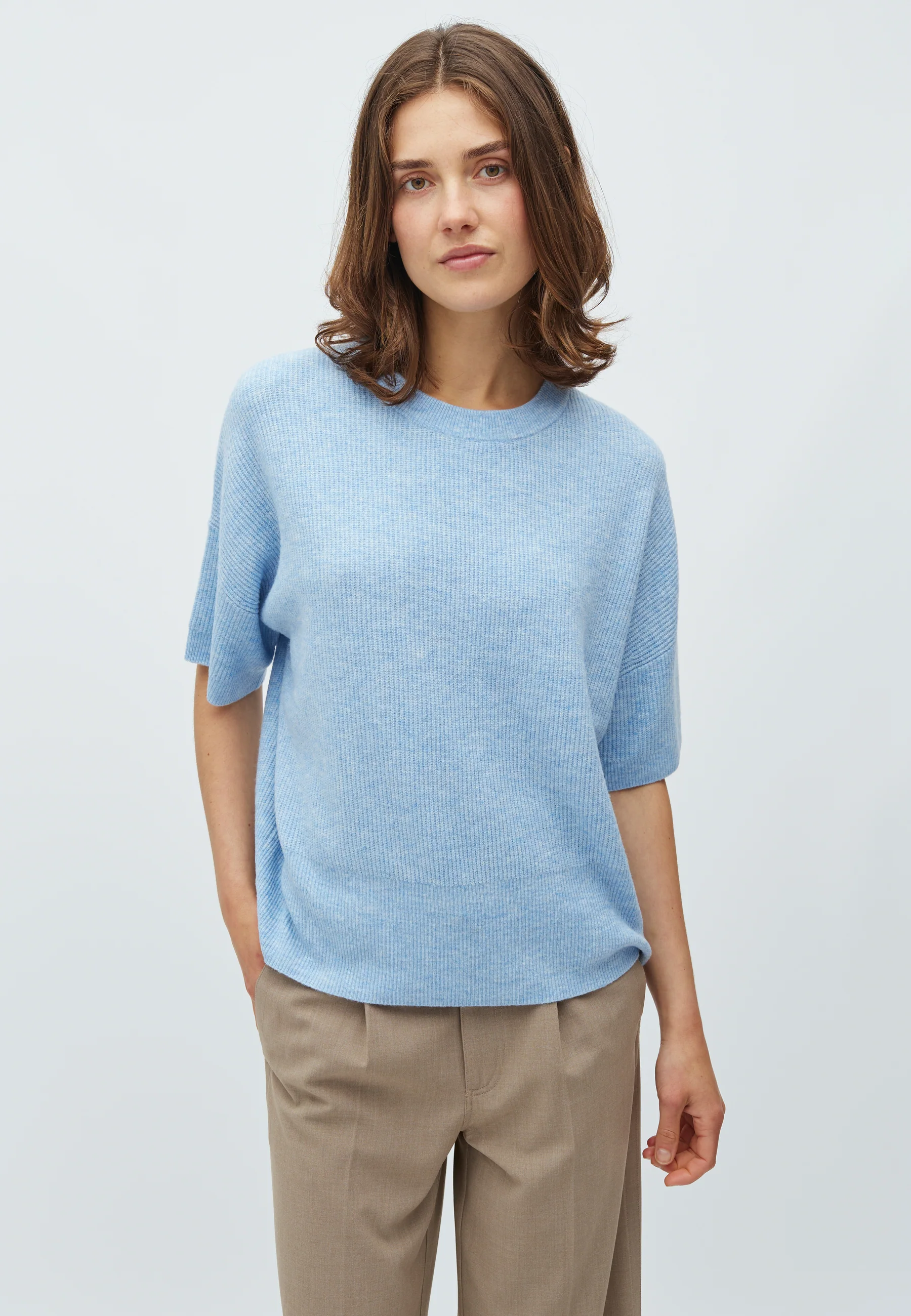 Gillian SS-M Knit - Classic Light Blue