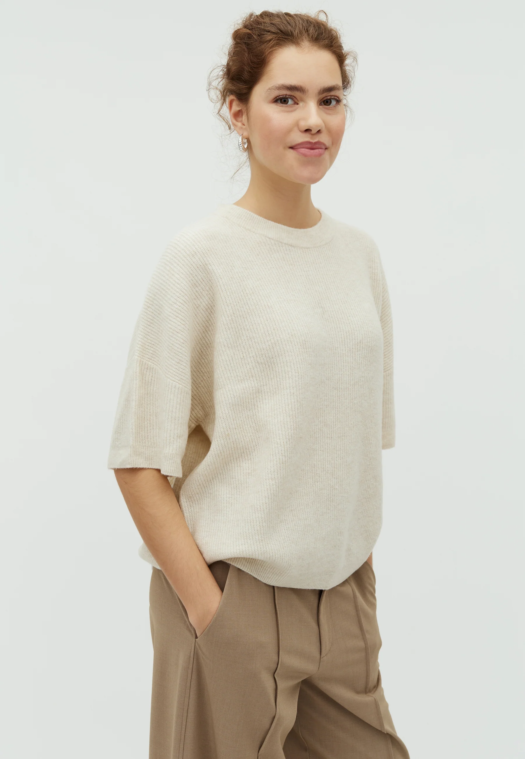 Gillian SS-M Knit - Sugar Melange