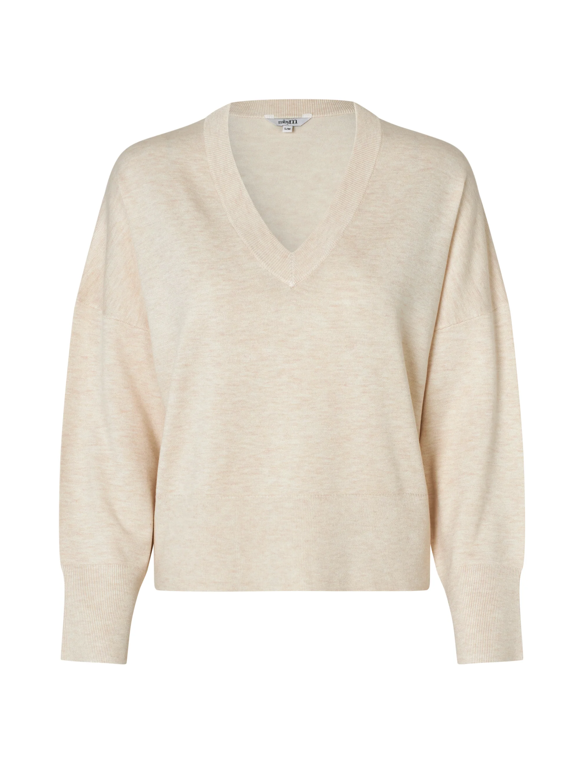 Gillian V-M Knit Pullover - Sugar Melange - Image 4
