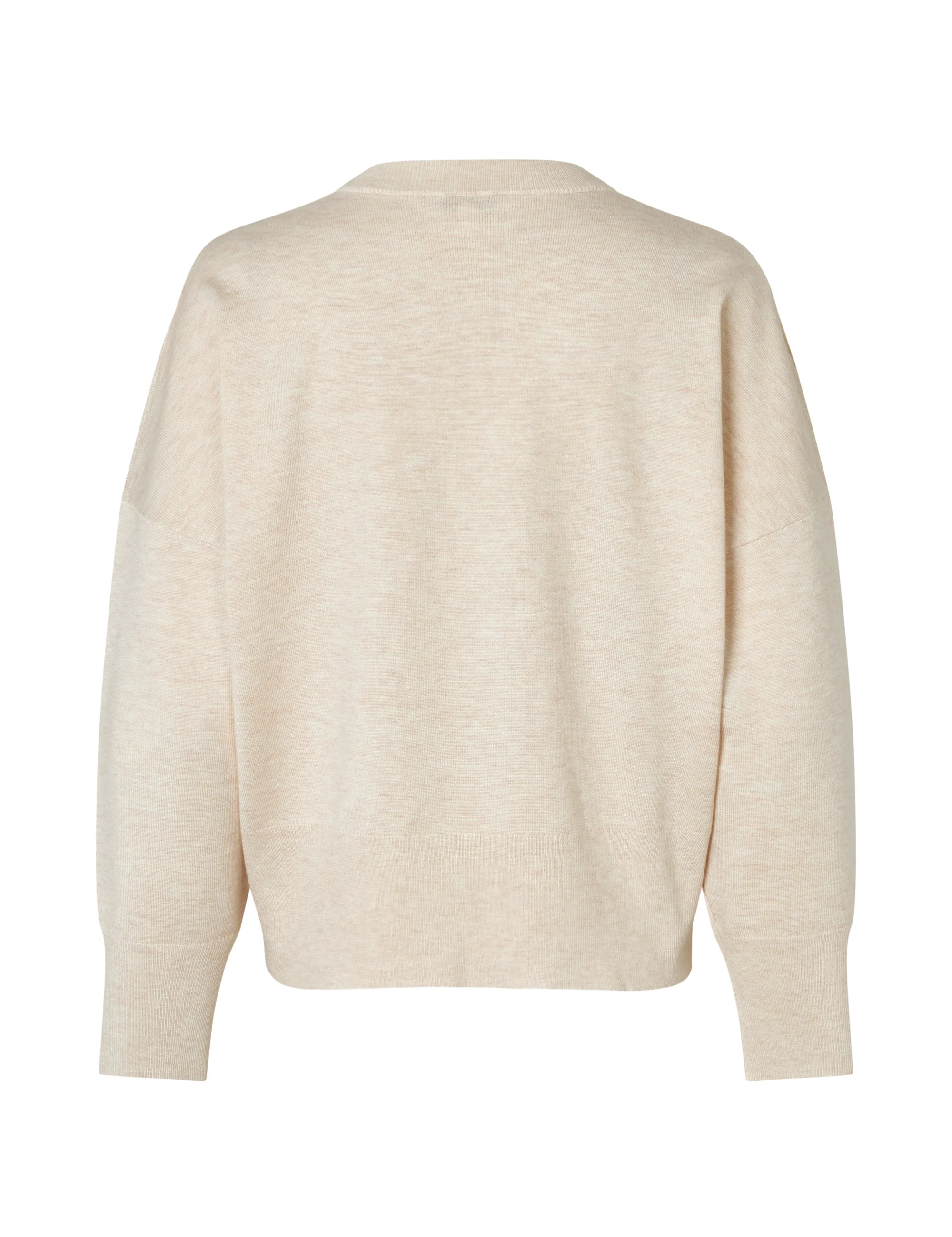 Gillian V-M Knit Pullover - Sugar Melange - Image 5
