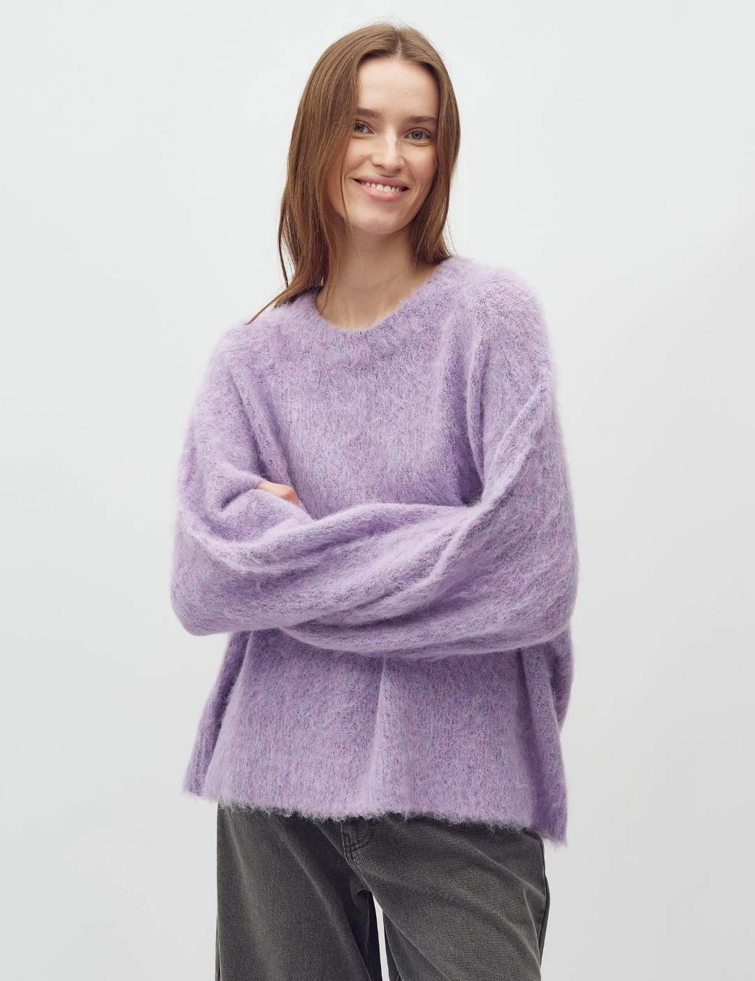 Gillis-M Knit Sweater - Gentle Violet Melange