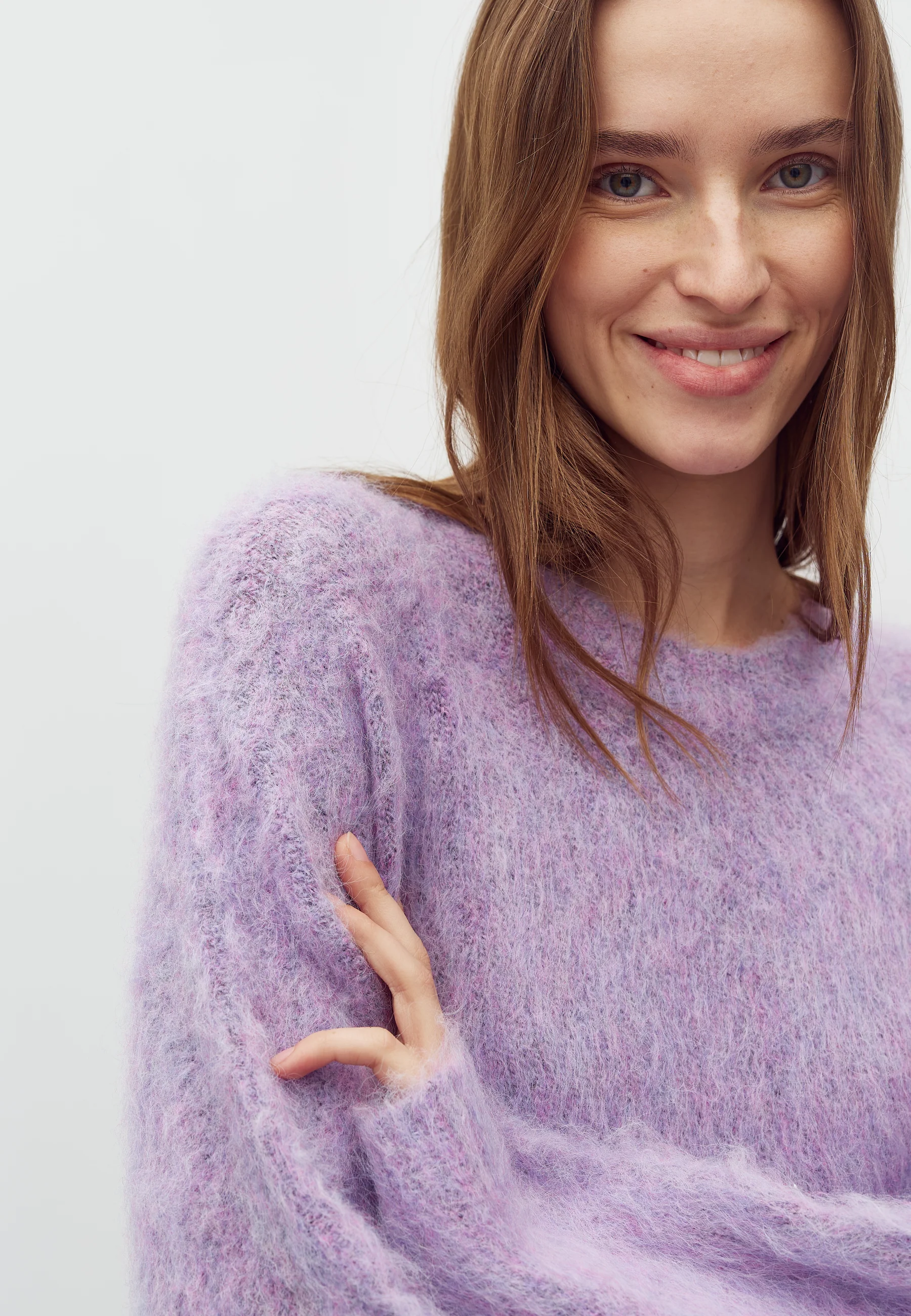 Gillis-M Knit Sweater - Gentle Violet Melange - Image 3