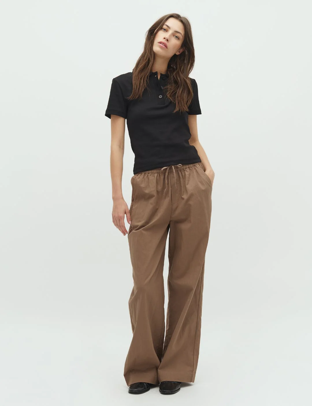 Grasielle-M Trousers - Fossil Brown