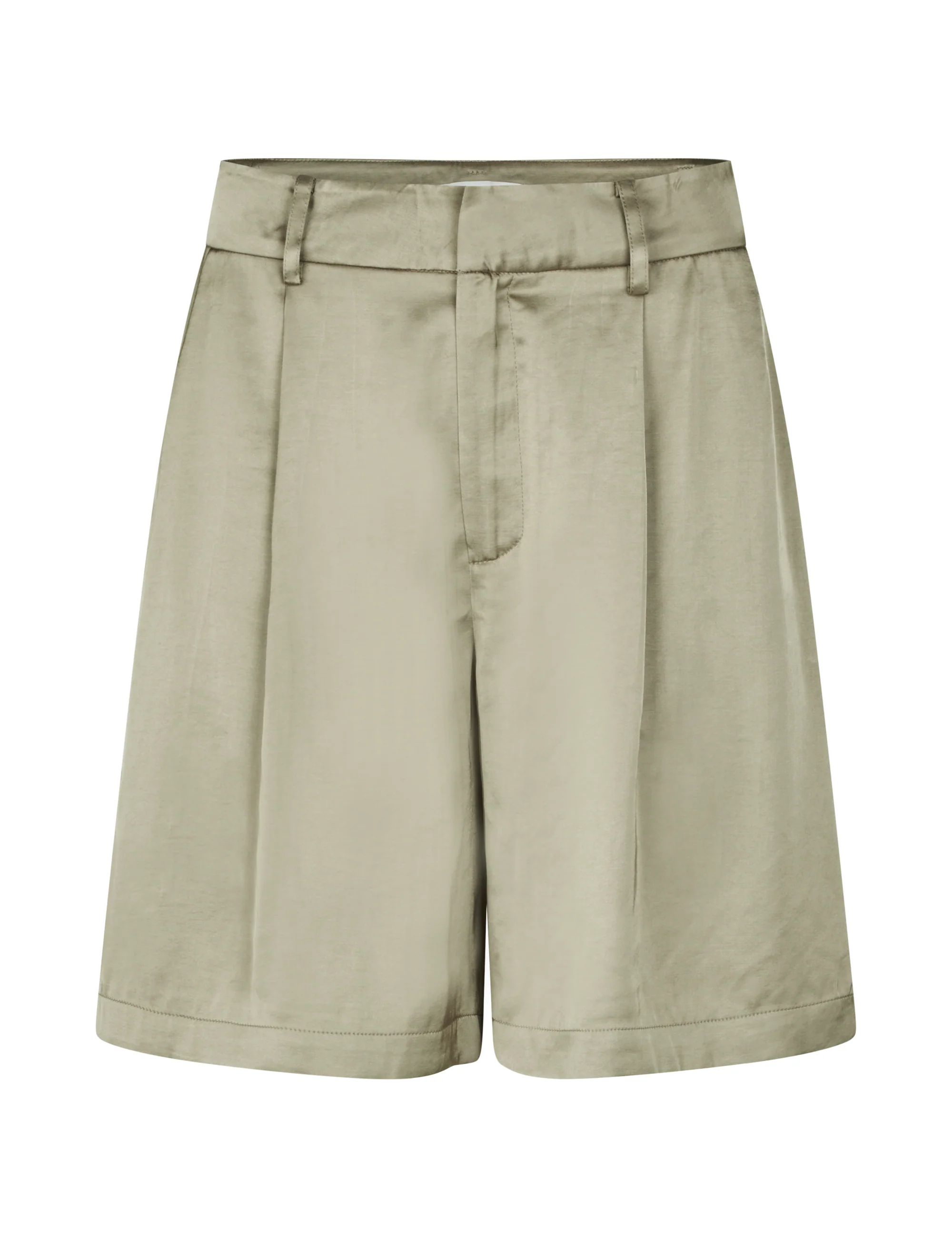 Guri-M Satin Shorts - Sand Grey - Image 6