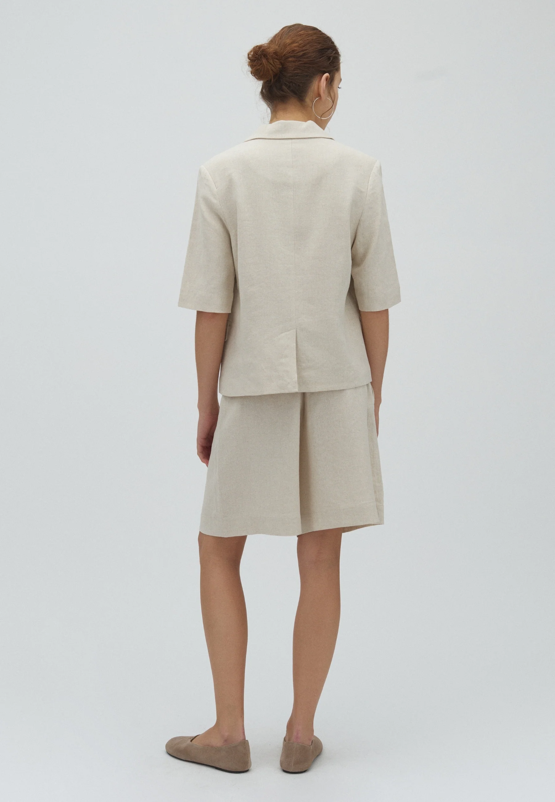 Guri-M Shorts - Natural Linen - Image 3