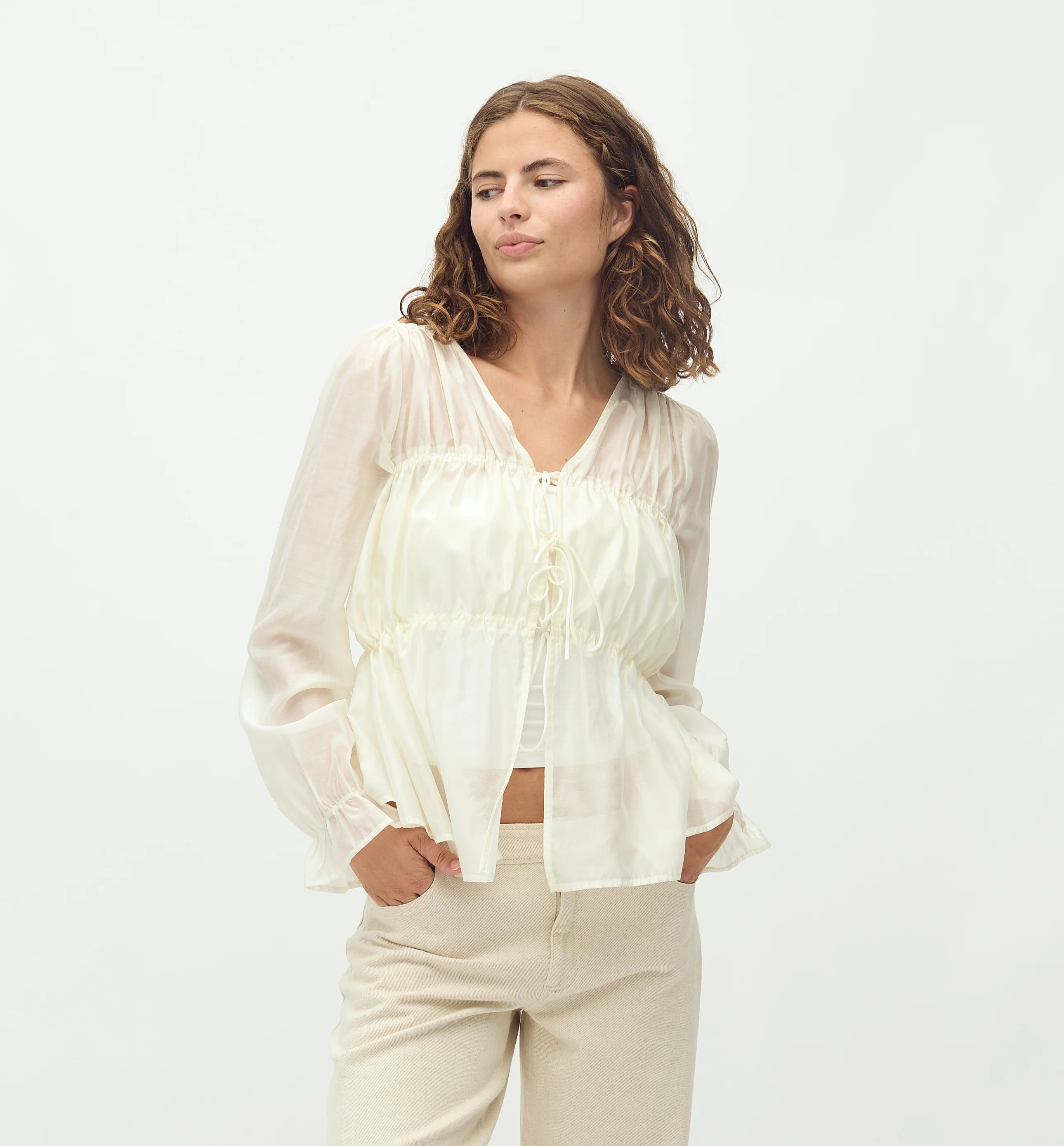 Hazella-M Blouse - Sugar
