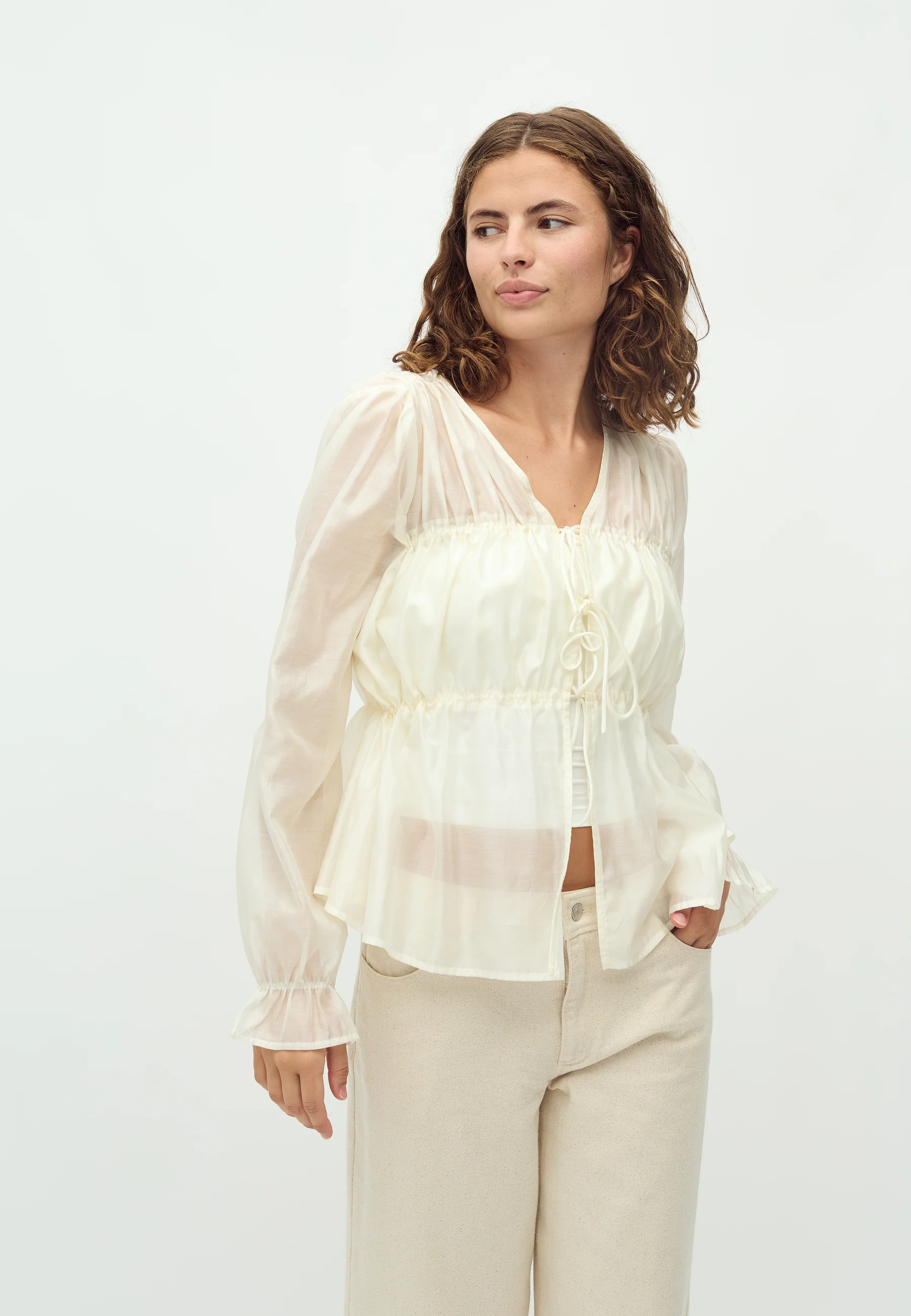 Hazella-M Blouse - Sugar - Image 2