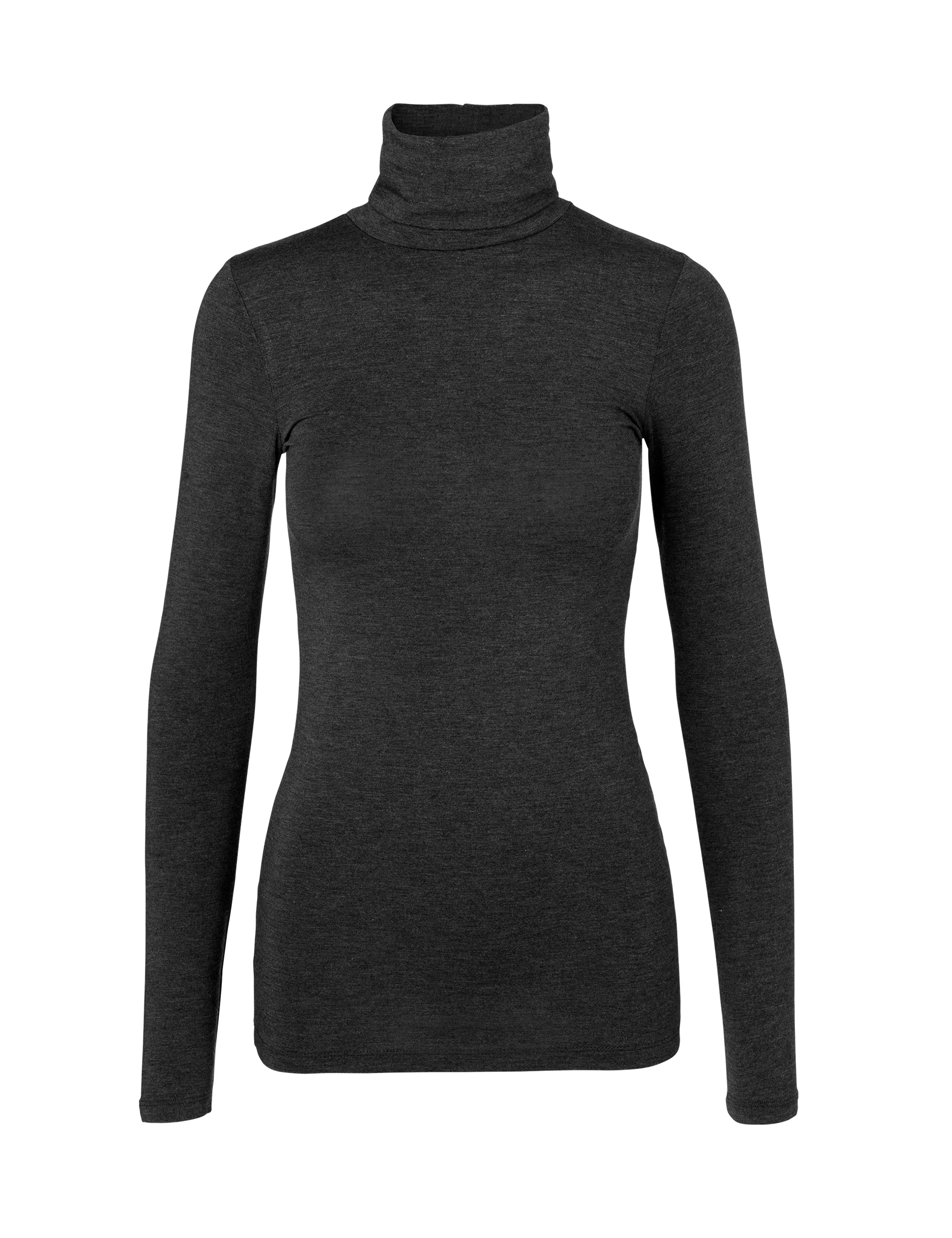 Ina Basic Blouse - Dark Grey Melange