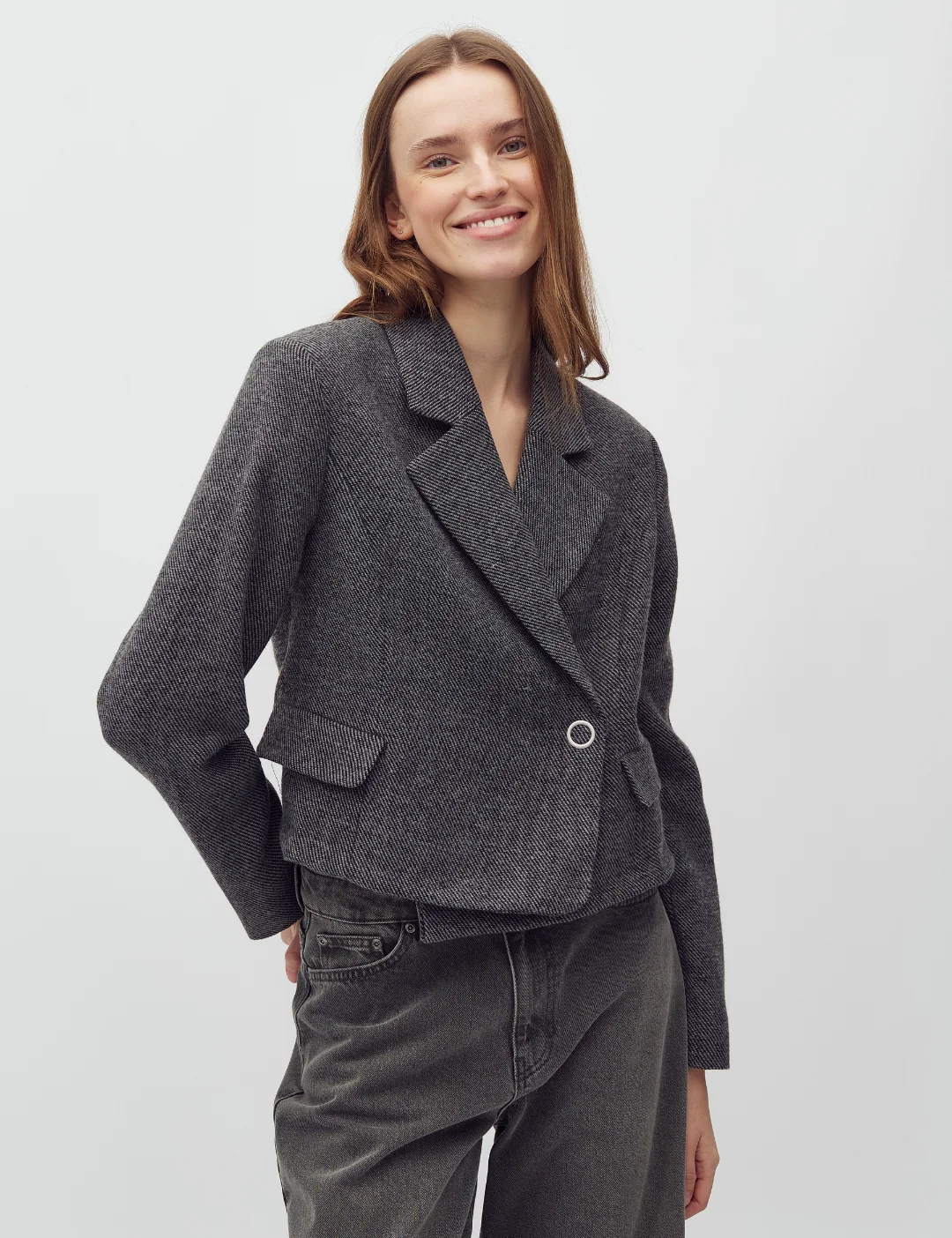 Iva-M Blazer - Black Twill