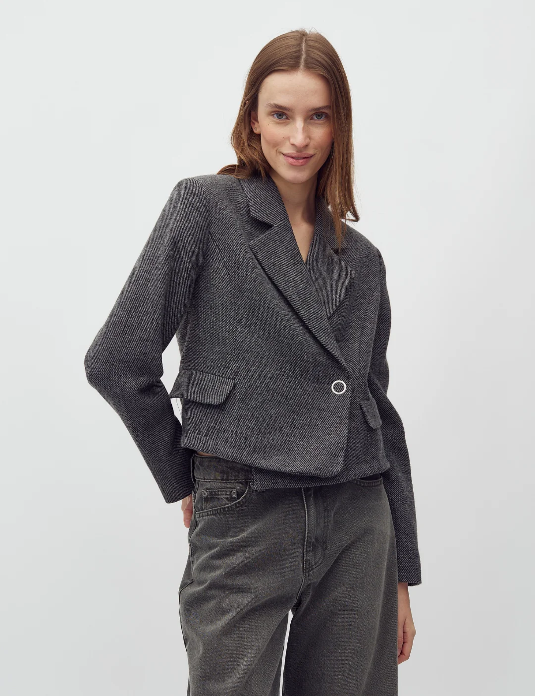 Iva-M Blazer - Black Twill - Image 2