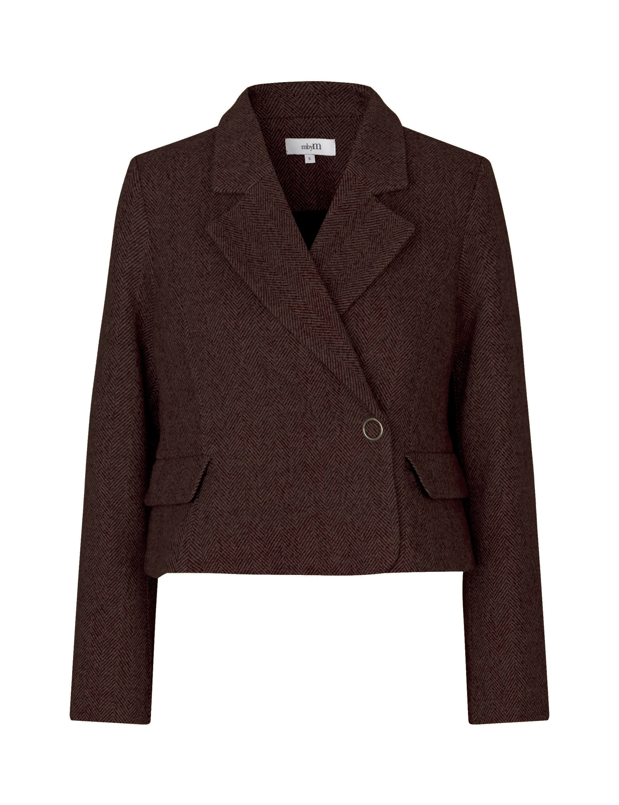 Iva-M Blazer - Brown Black Twill