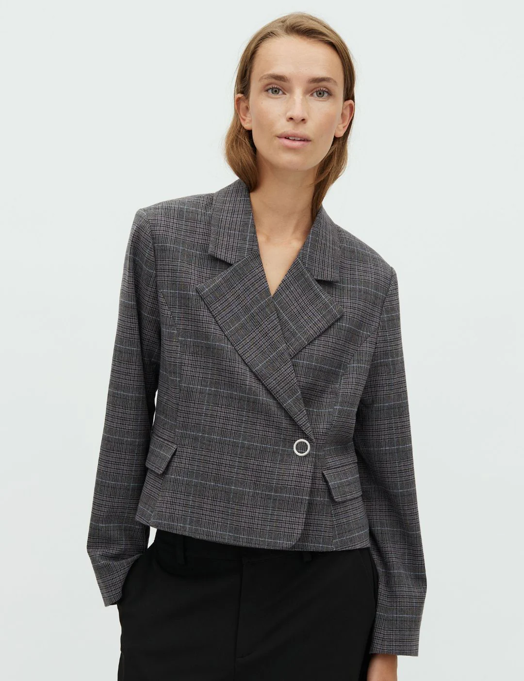 Iva-M Blazer - Grey Check